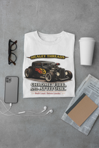 Chrome Fire Attitude Hot Rod Tee | Classic Car Gift Shirt
