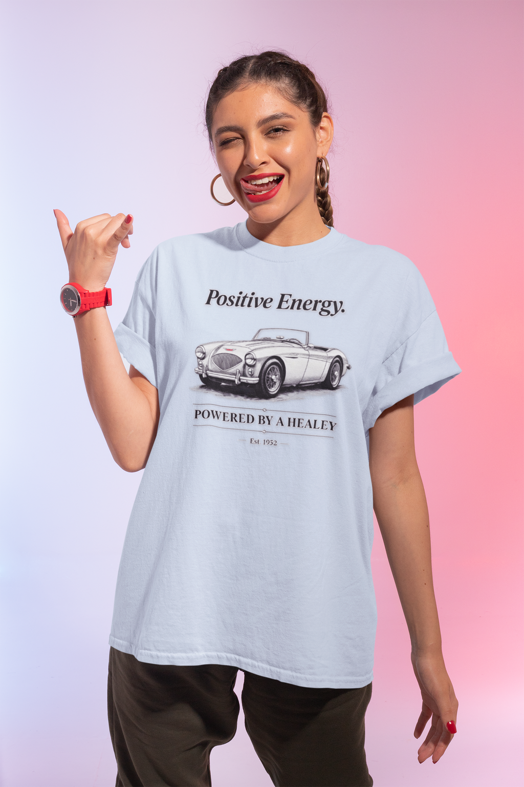Positive Energy Vintage Roadster Tee | Classic Car T-Shirt