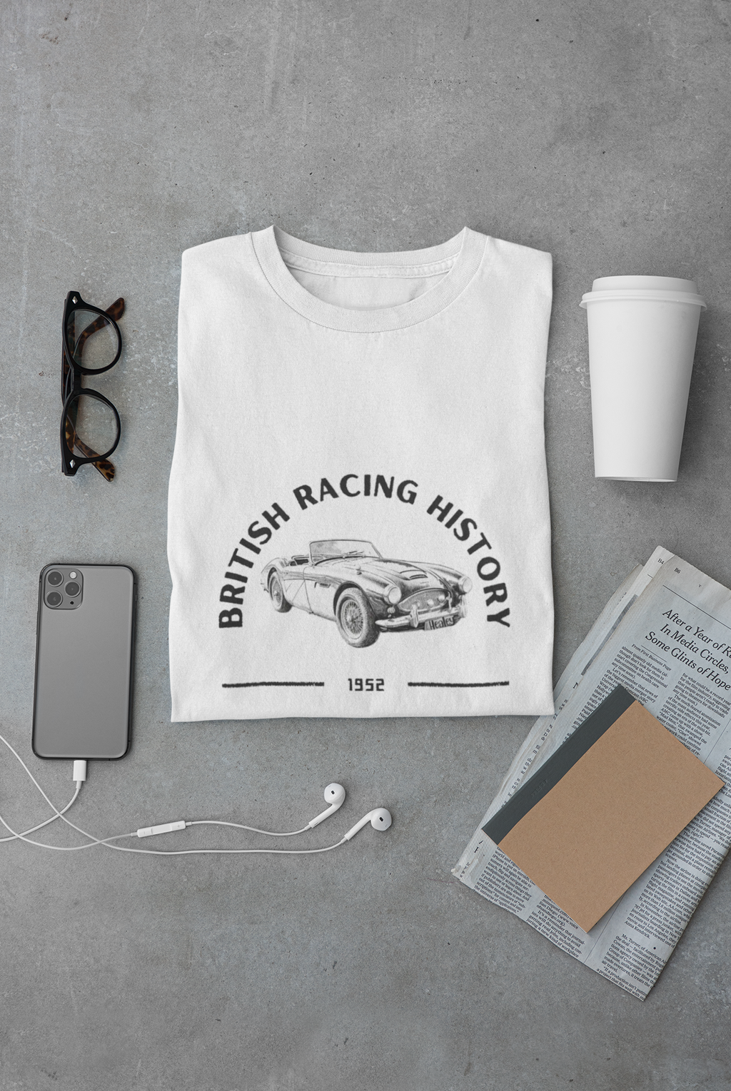 British Racing History Roadster Tee | Vintage Car Shirt