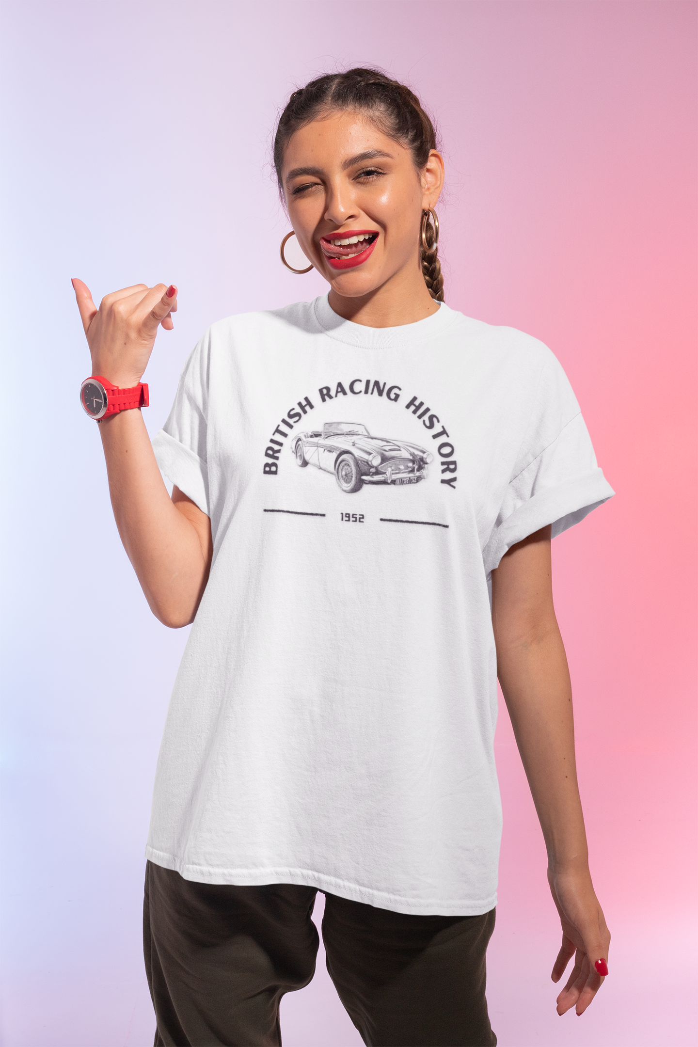 British Racing History Roadster Tee | Vintage Car Shirt
