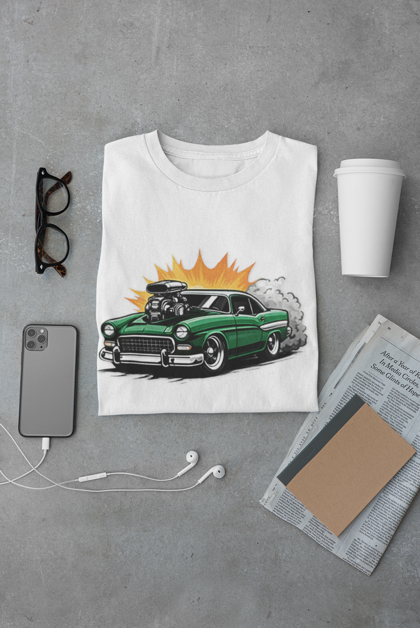 Blown Engine Hot Rod Tee | Retro Muscle Car Graphic Shirt