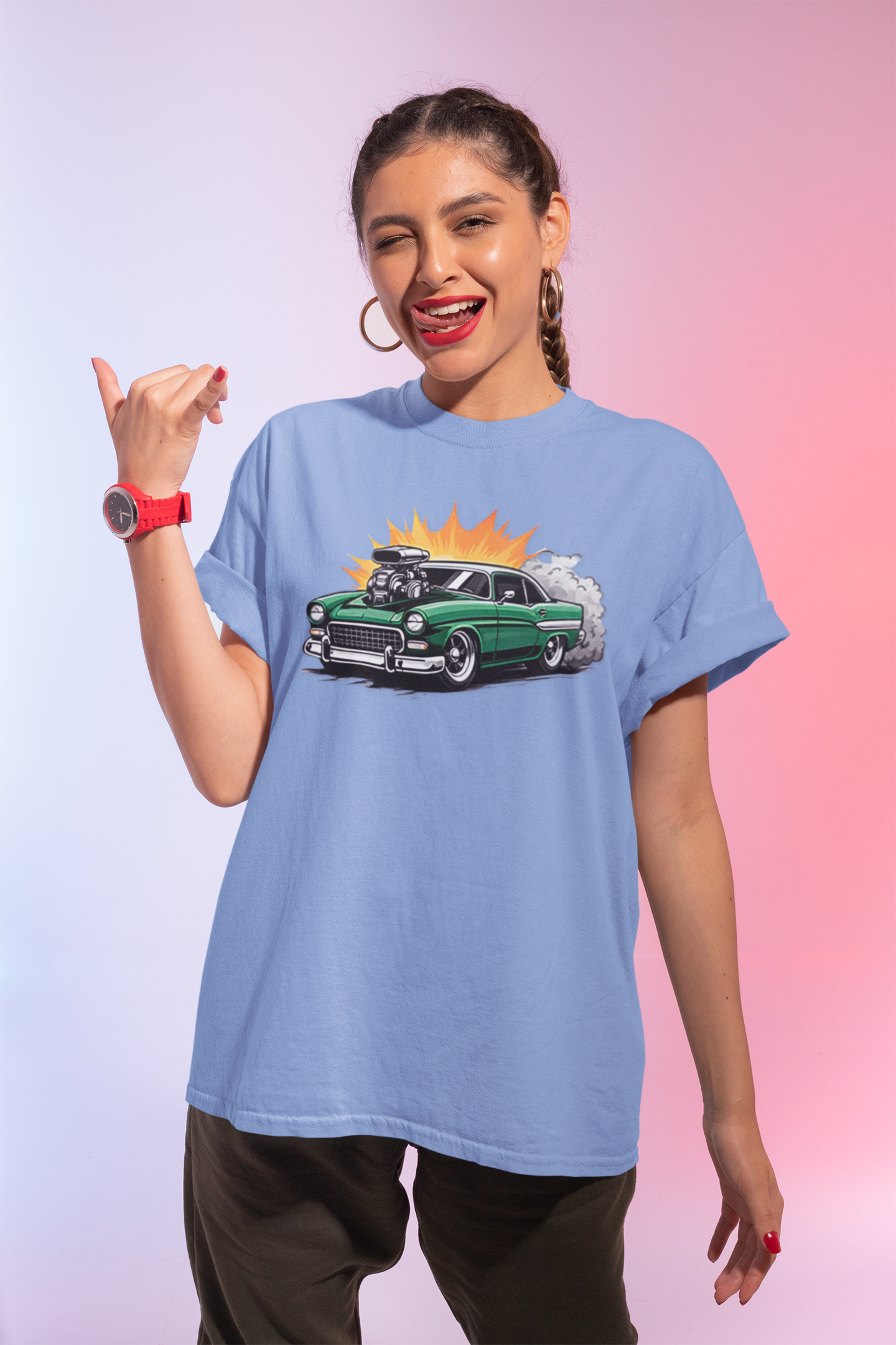 Blown Engine Hot Rod Tee | Retro Muscle Car Graphic Shirt