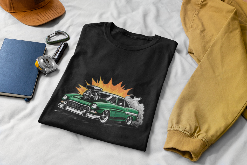 Blown Engine Hot Rod Tee | Retro Muscle Car Graphic Shirt