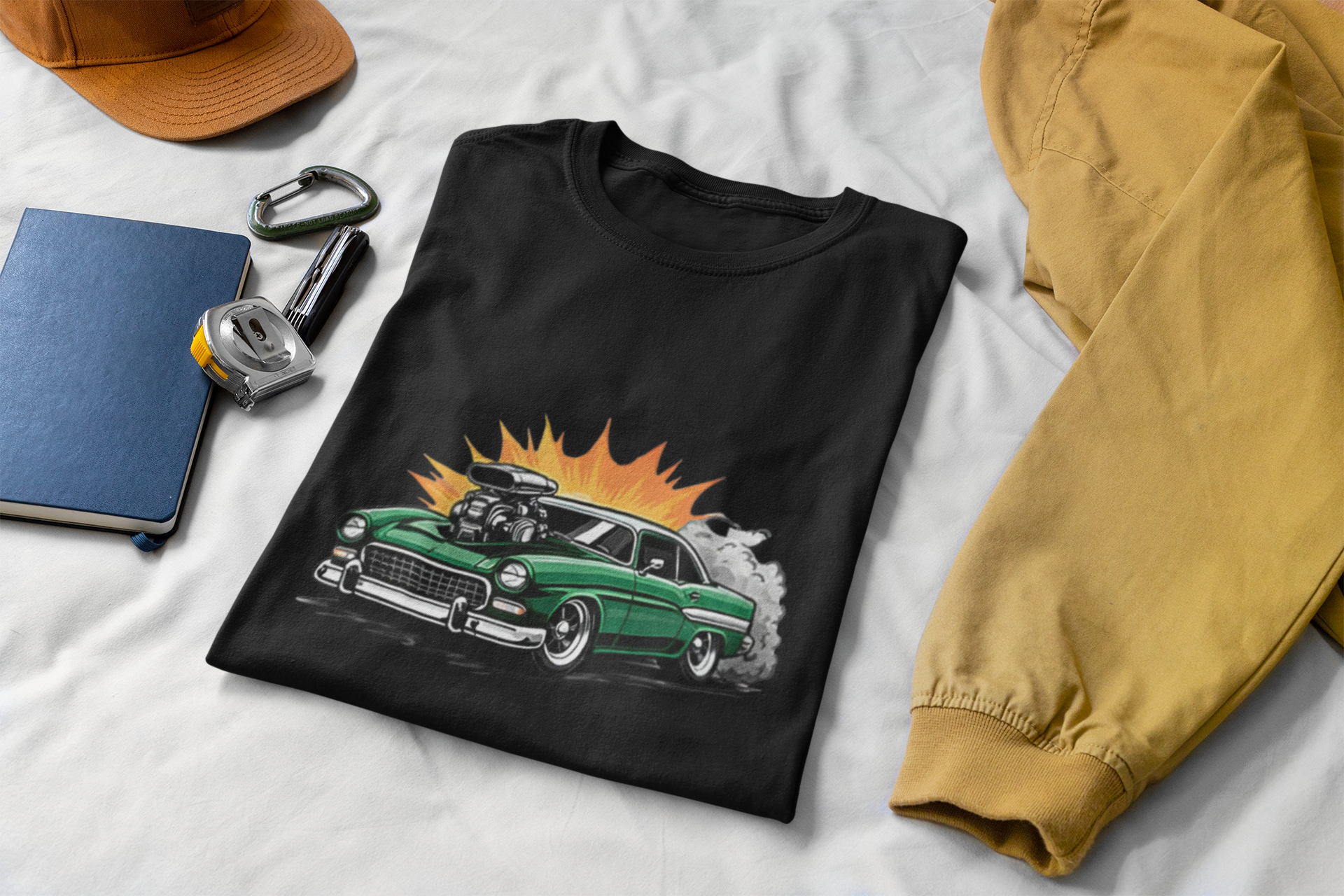 Blown Engine Hot Rod Tee | Retro Muscle Car Graphic Shirt