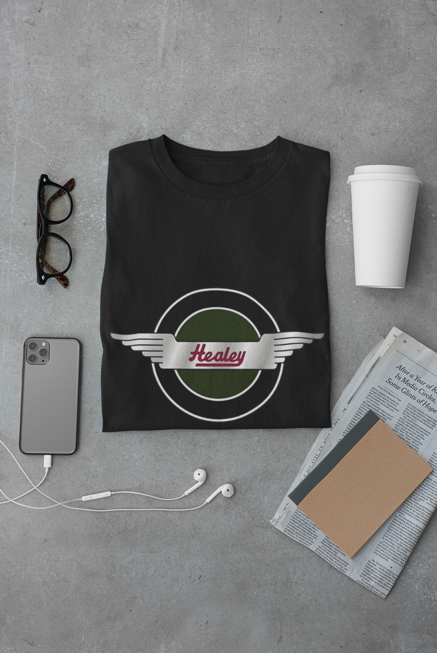 Vintage Healey Badge Tee | Classic Car Enthusiast Gift