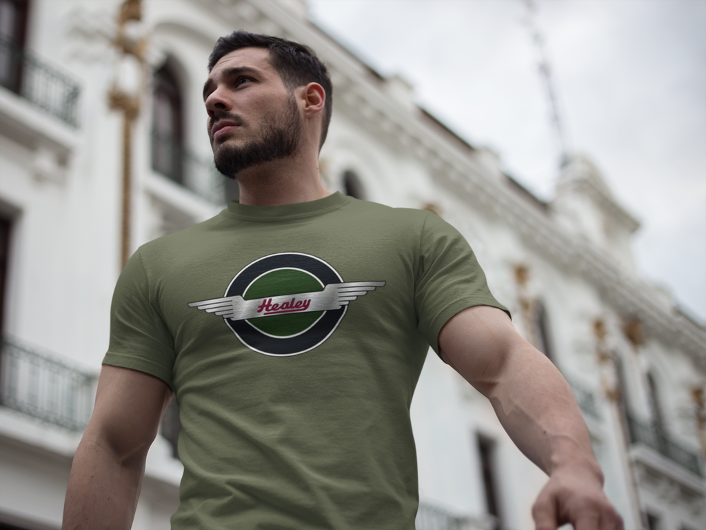 Vintage Healey Badge Tee | Classic Car Enthusiast Gift