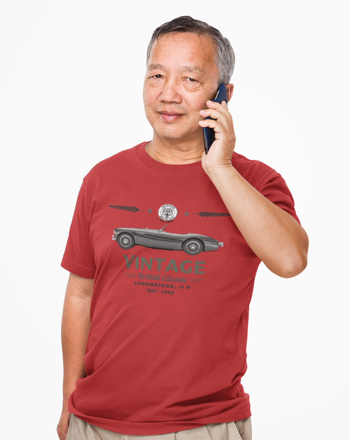 Vintage British Roadster T-shirt | Classic Car Badge Gift Tee