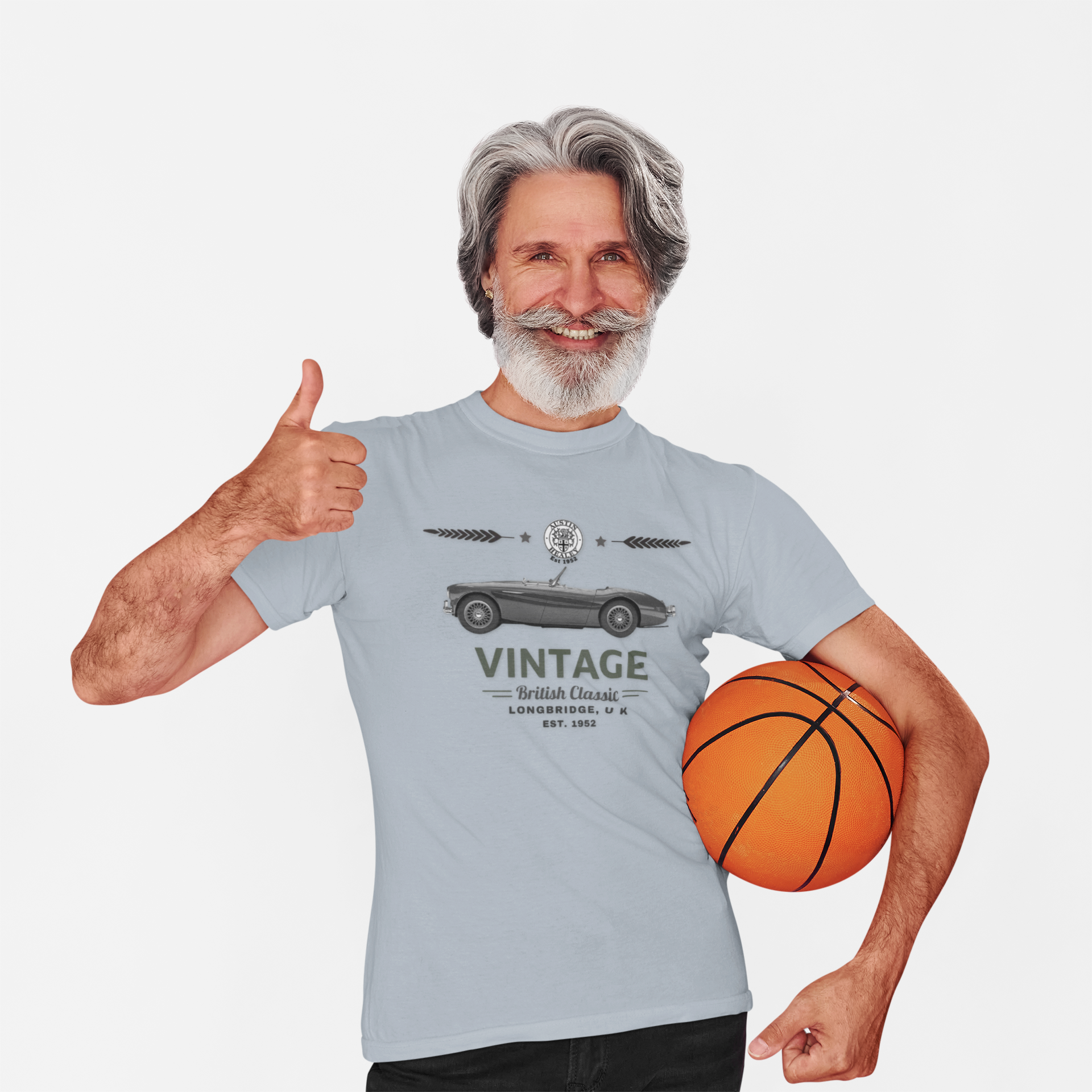 Vintage British Roadster T-shirt | Classic Car Badge Gift Tee