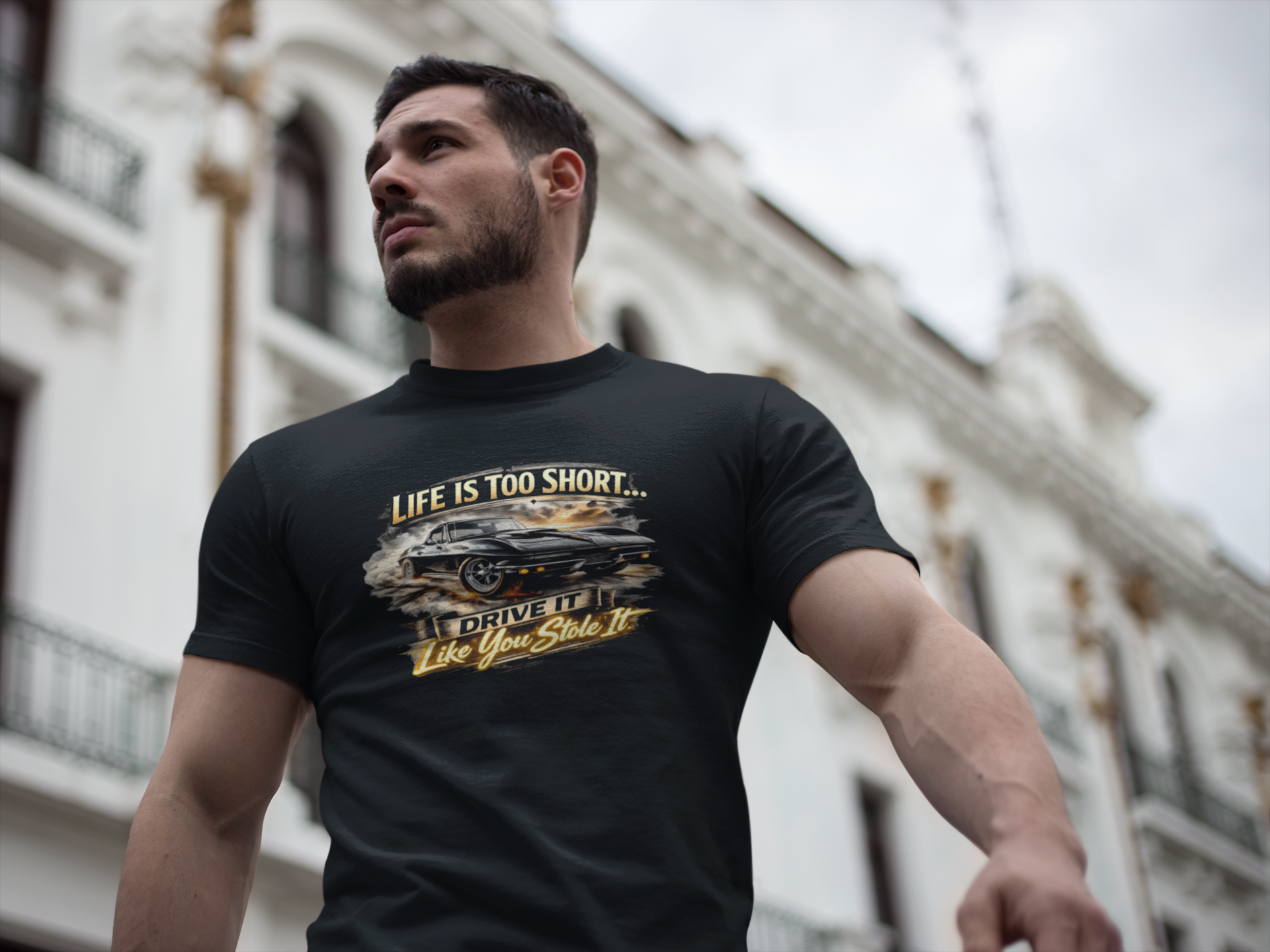 Life Is Too Short Classic Muscle Car Tee | Retro Gift Shirt