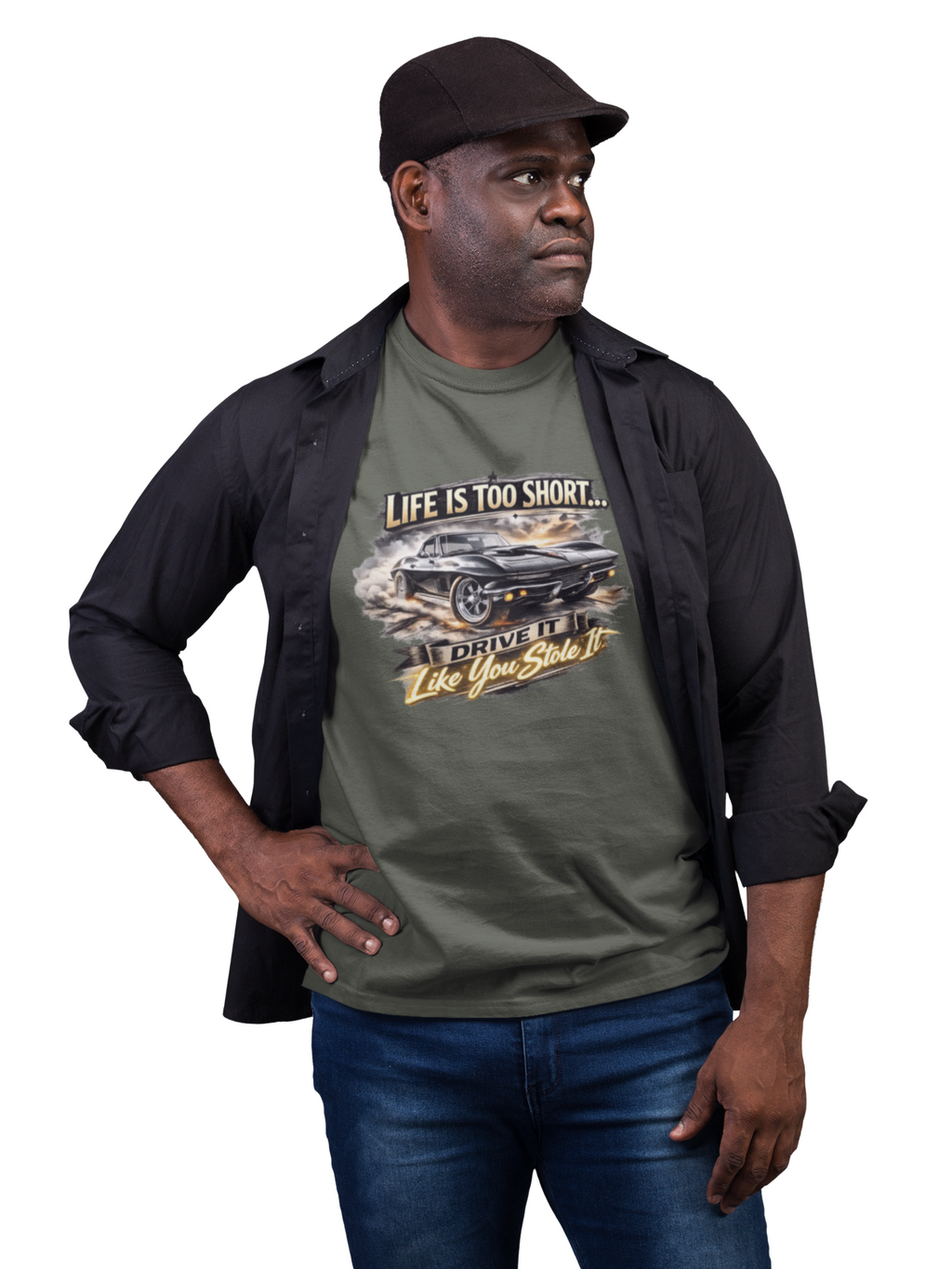 Life Is Too Short Classic Muscle Car Tee | Retro Gift Shirt