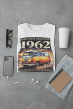 Vintage VW Camper Van T-Shirt - Van Life Legends 1962 Tee