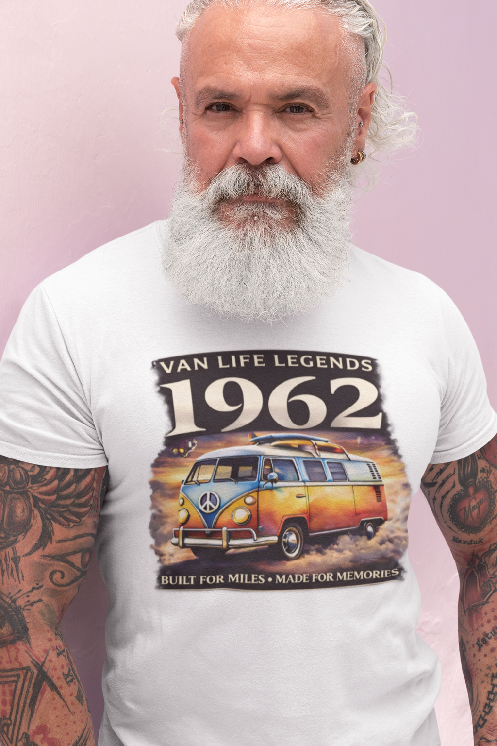 Vintage VW Camper Van T-Shirt - Van Life Legends 1962 Tee