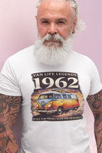 Vintage VW Camper Van T-Shirt - Van Life Legends 1962 Tee