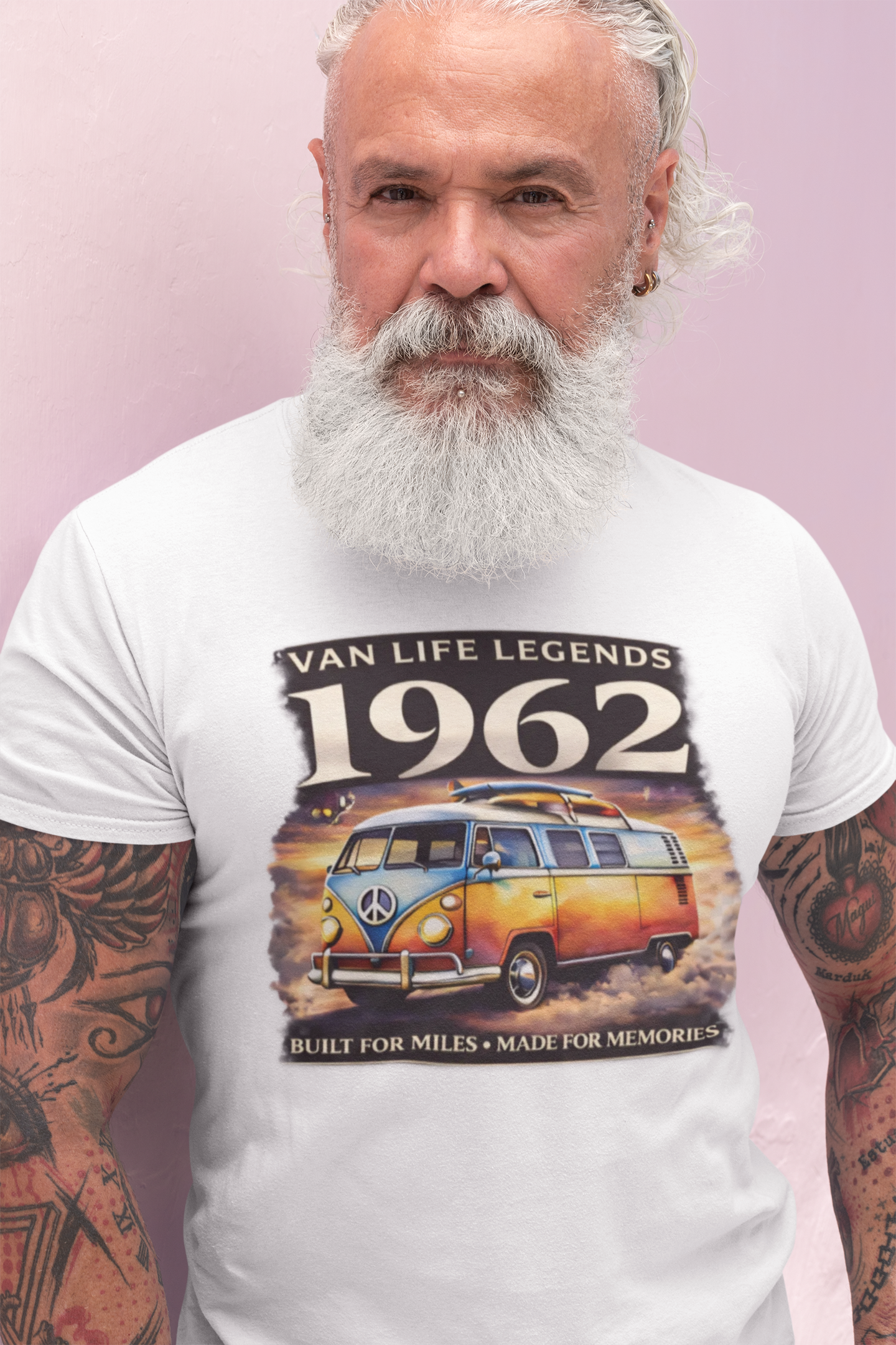 Vintage VW Camper Van T-Shirt - Van Life Legends 1962 Tee