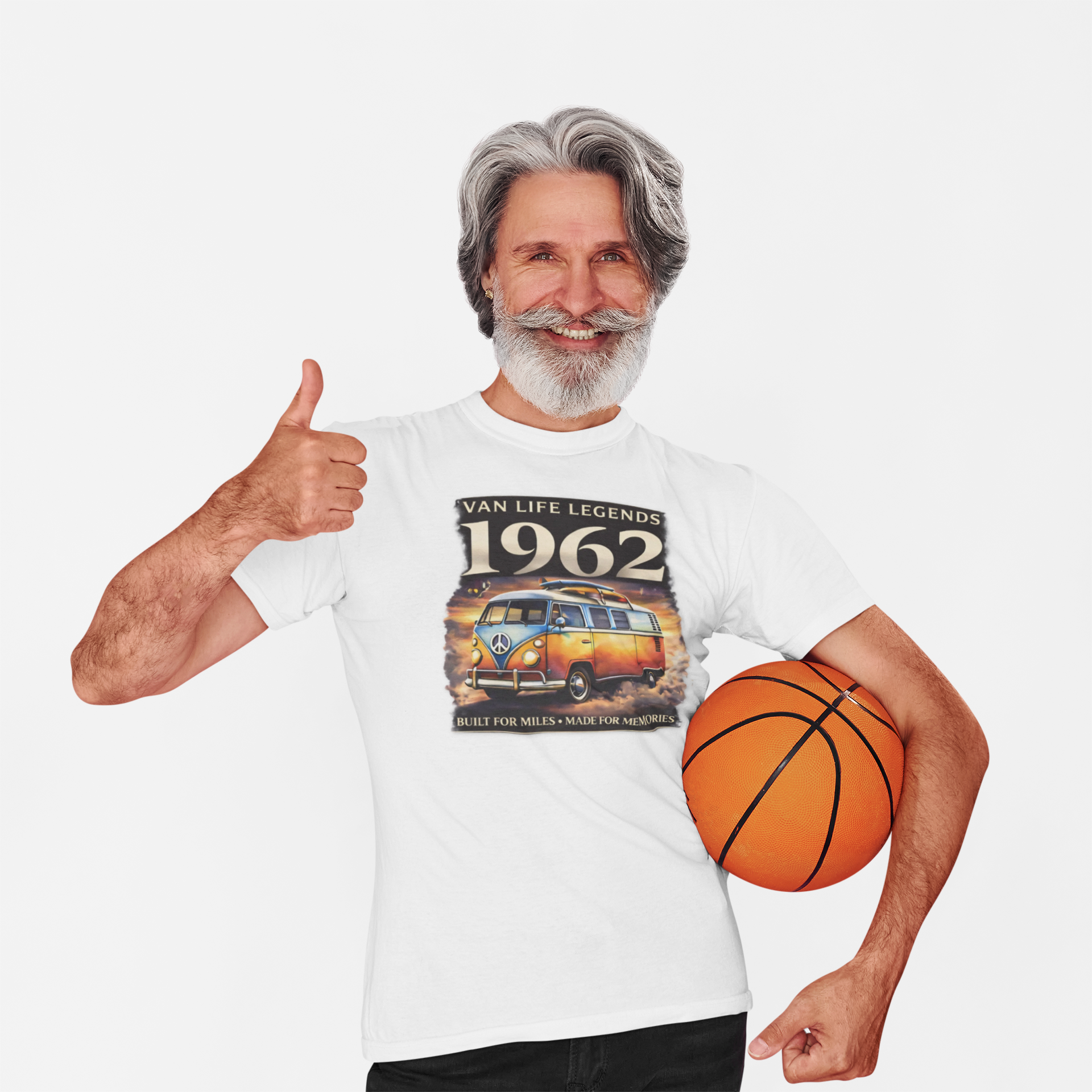 Vintage VW Camper Van T-Shirt - Van Life Legends 1962 Tee