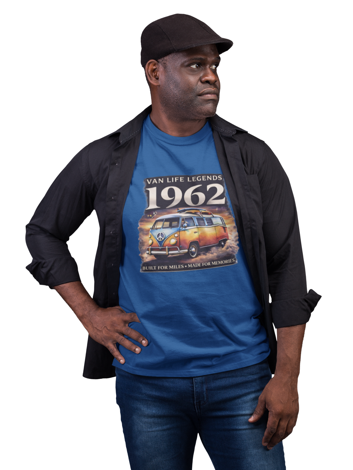 Vintage VW Camper Van T-Shirt - Van Life Legends 1962 Tee