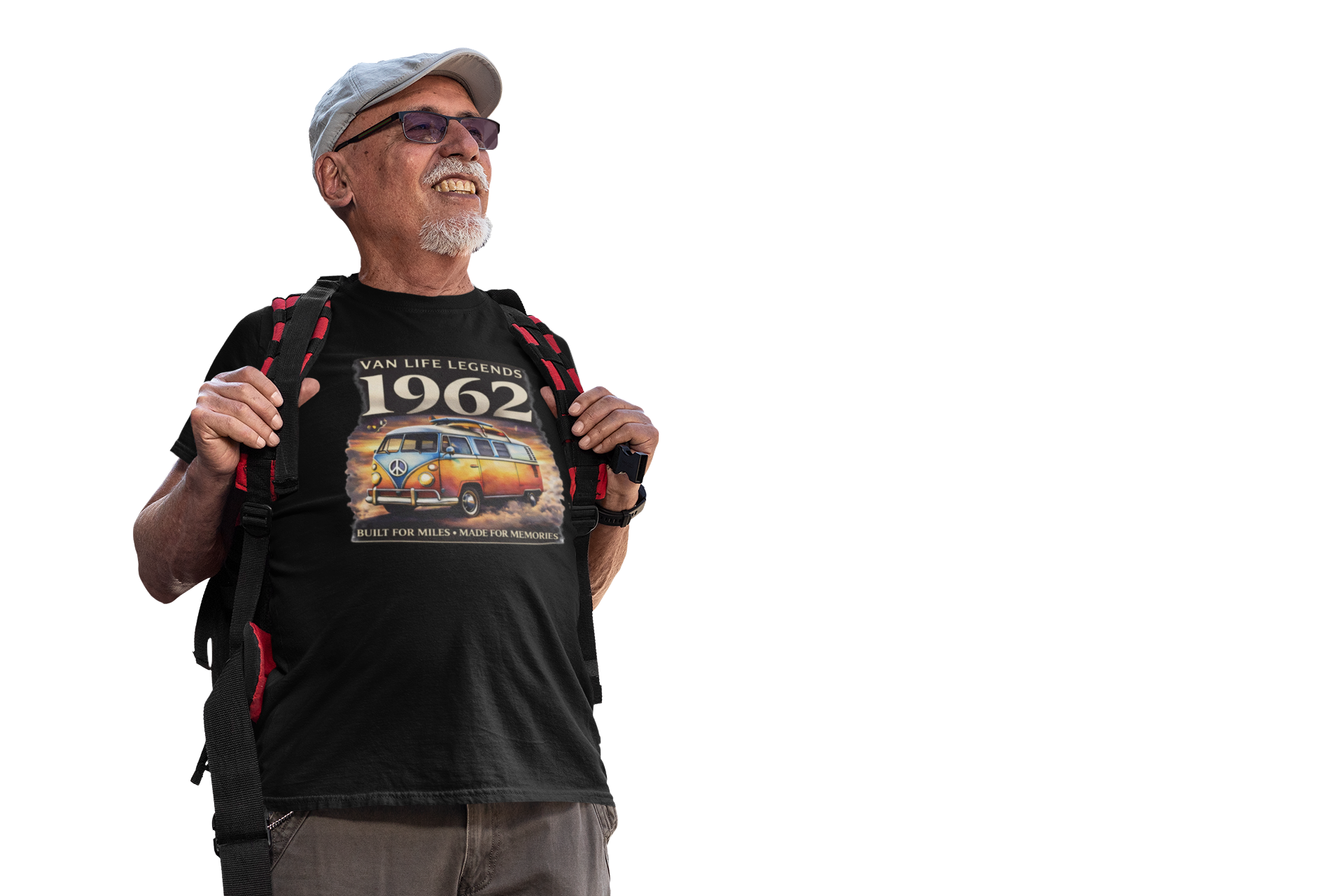 Vintage VW Camper Van T-Shirt - Van Life Legends 1962 Tee