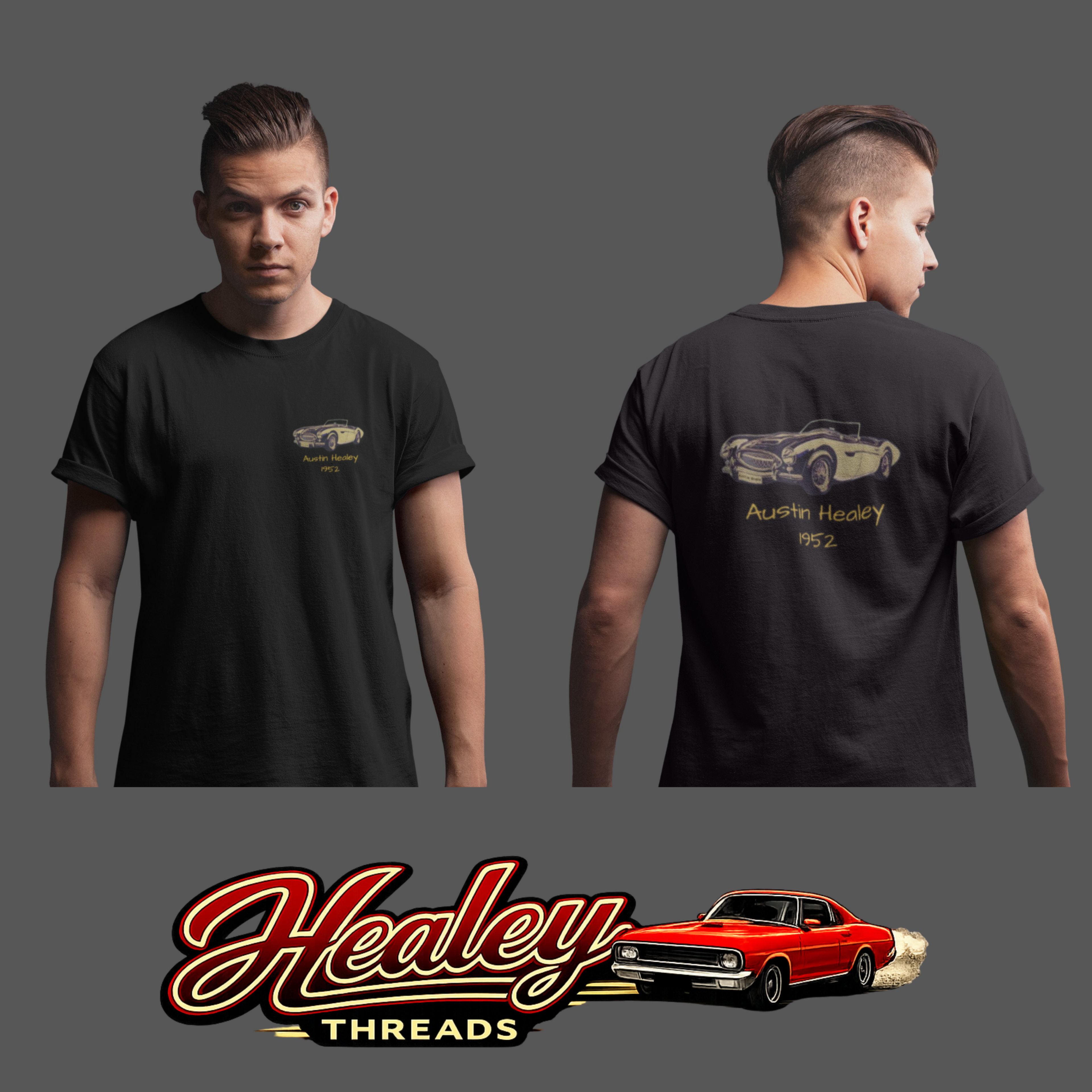 Austin Healey 1952 T-Shirt - Vintage British Sports Car Tee