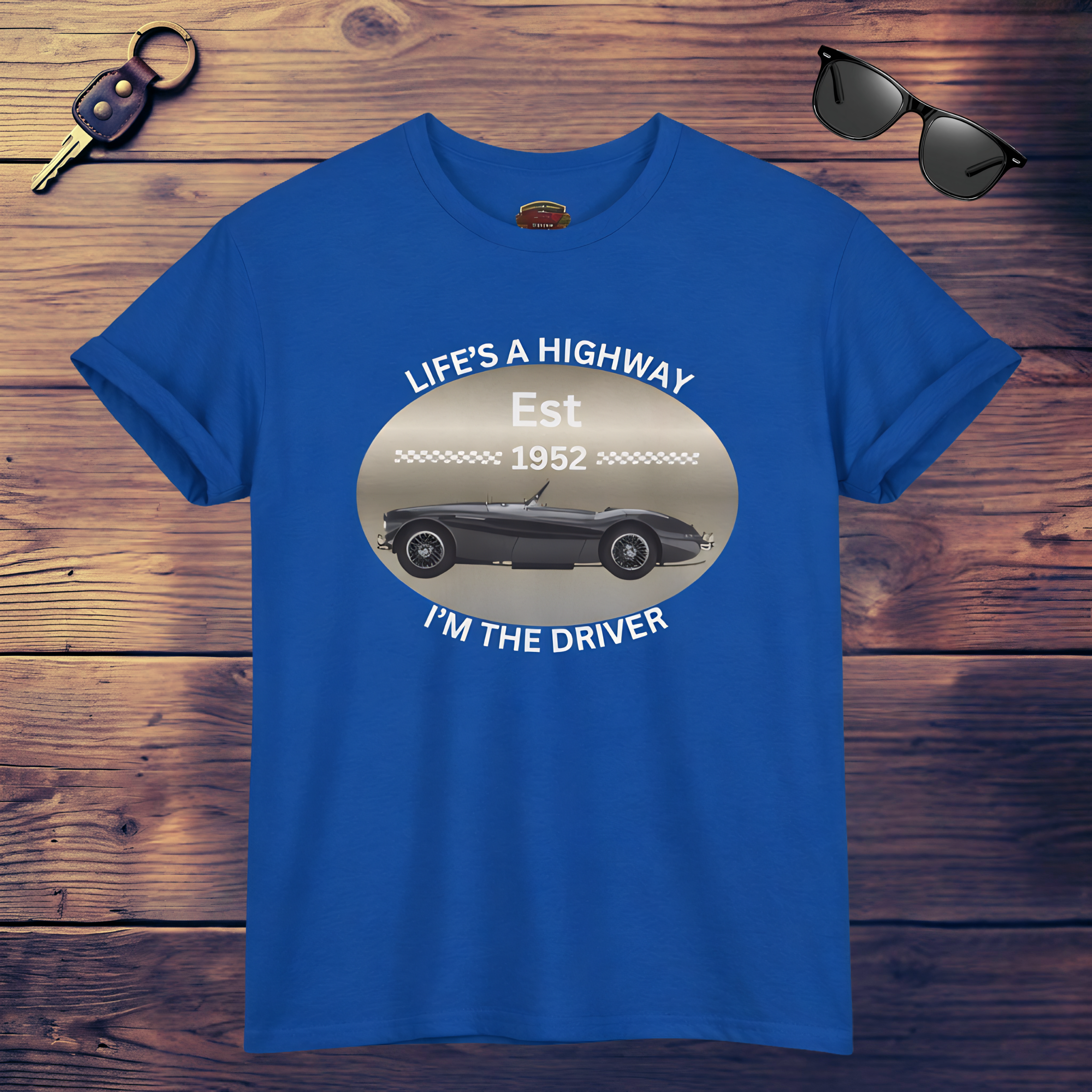Austin Healey T-Shirt – Life’s a Highway Driver Graphic Tee