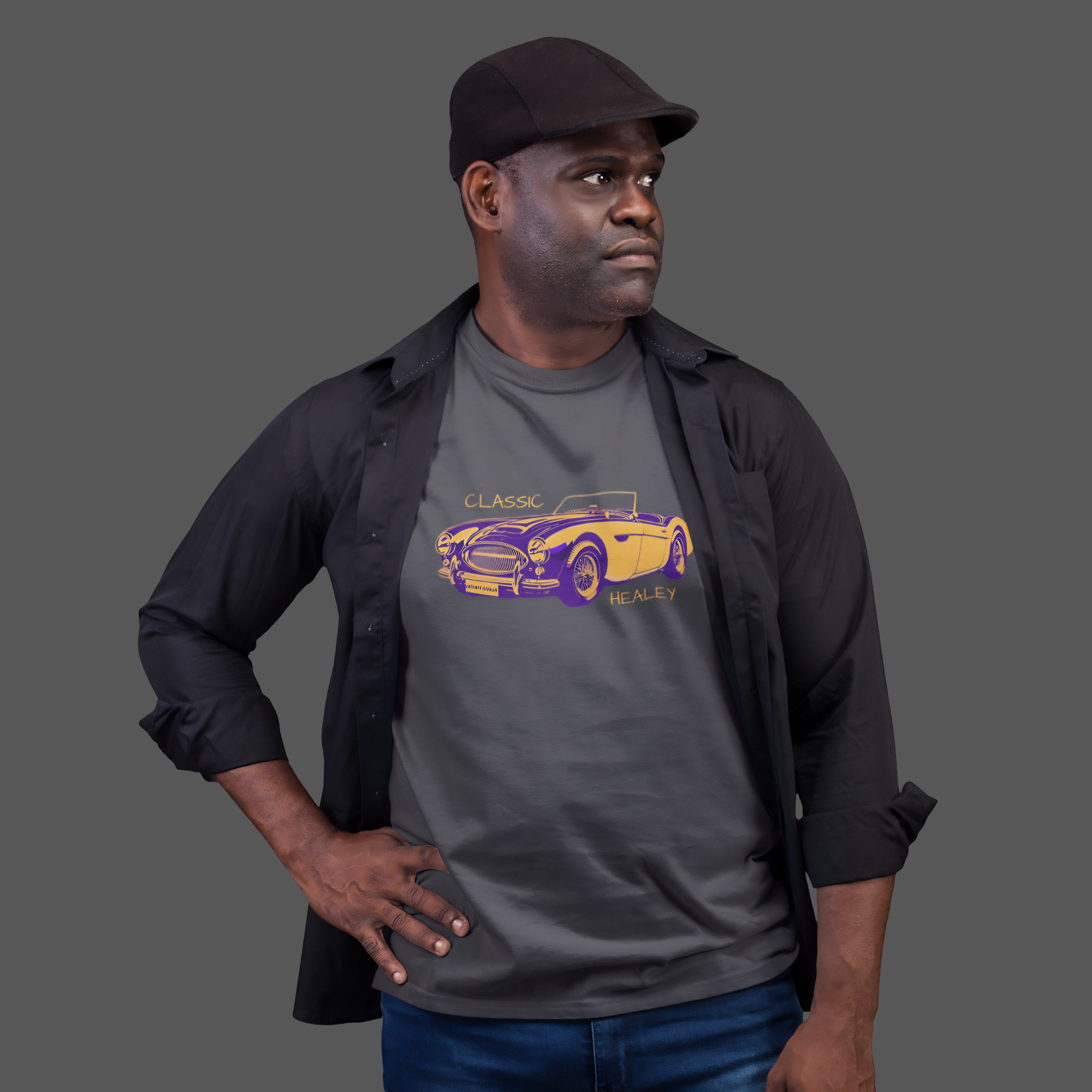 Retro Pop Art Roadster Tee | Bold Vintage Sports Car Shirt