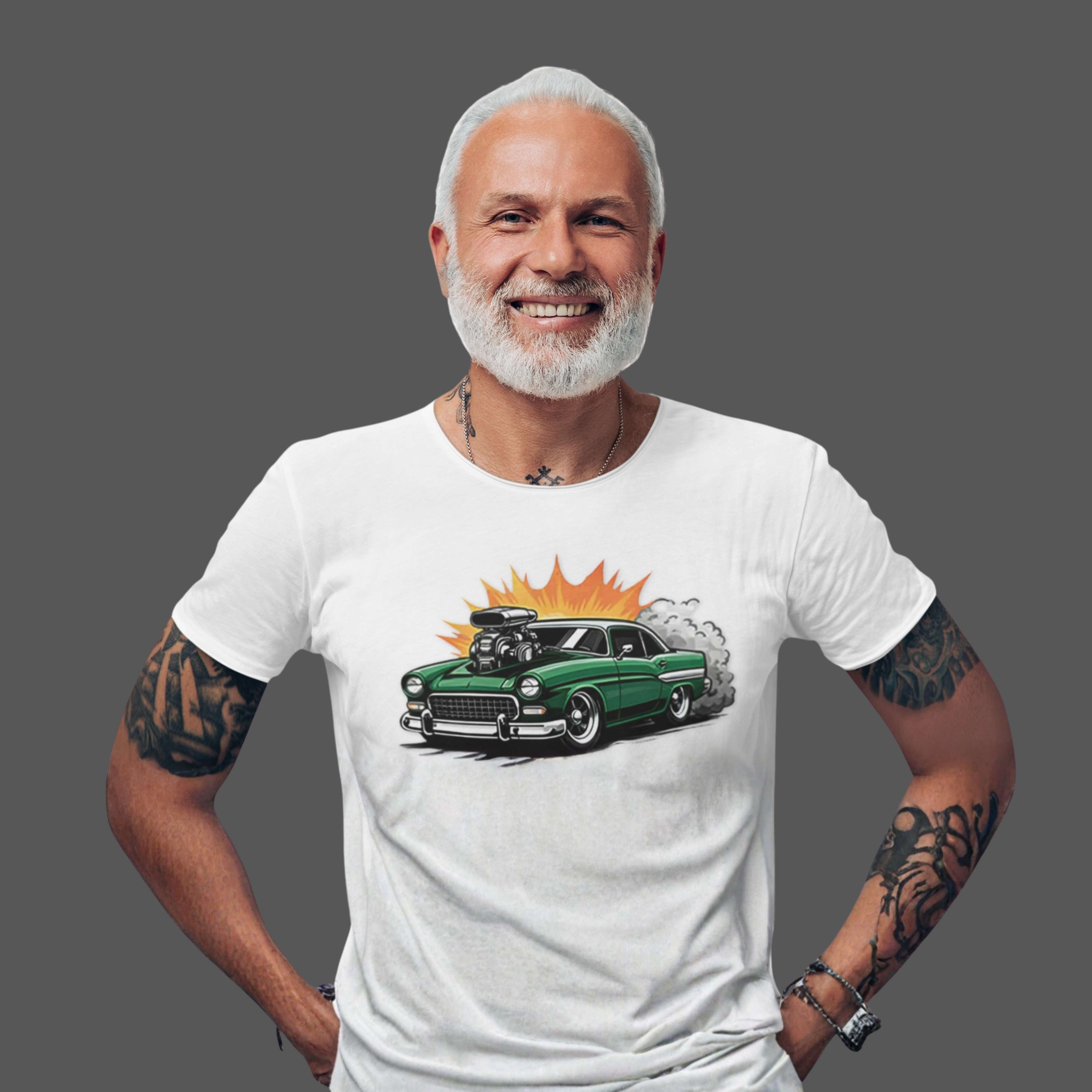 Blown Engine Hot Rod Tee | Retro Muscle Car Graphic Shirt