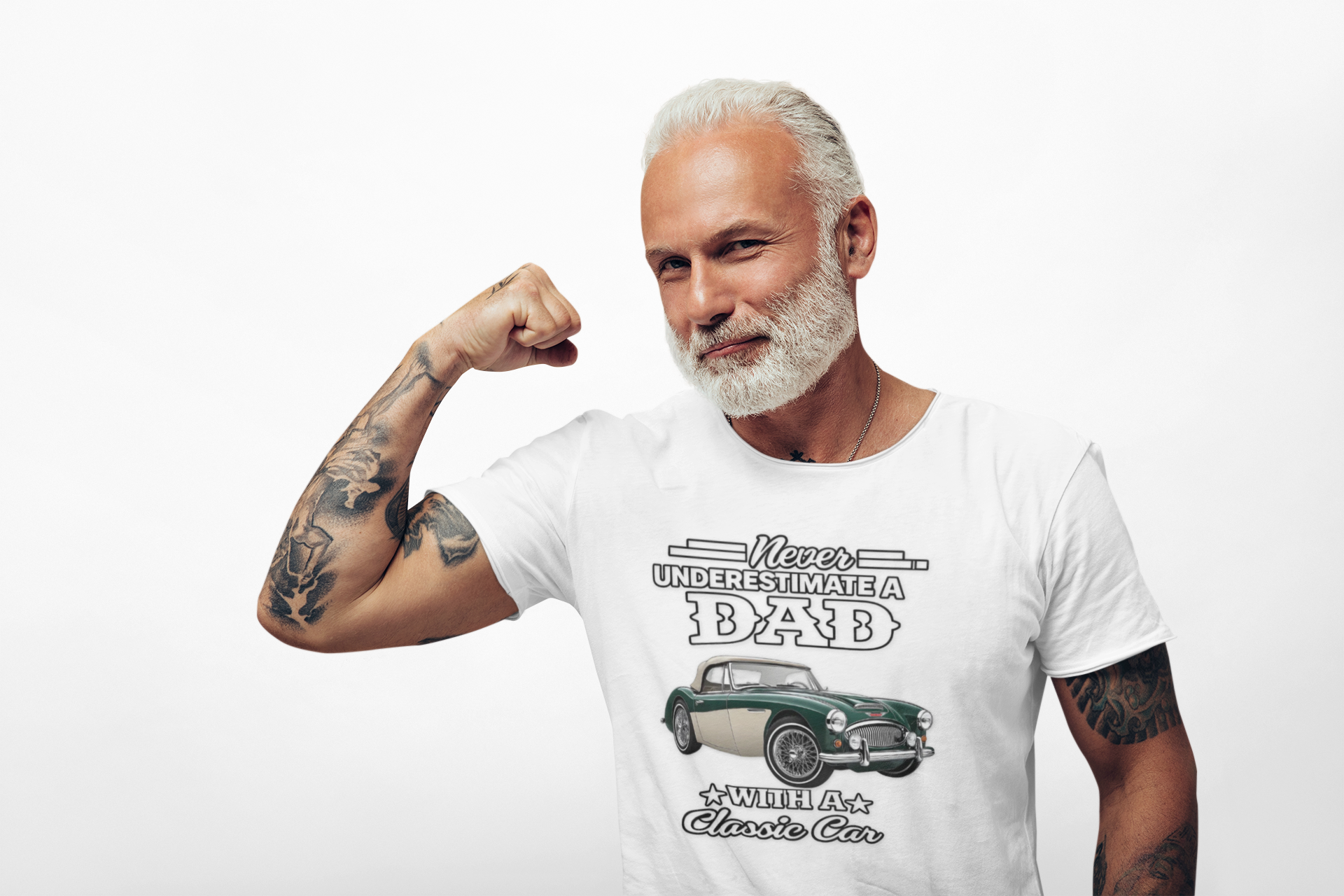 Classic Car Dad T-Shirt - Never Underestimate a Dad Tee
