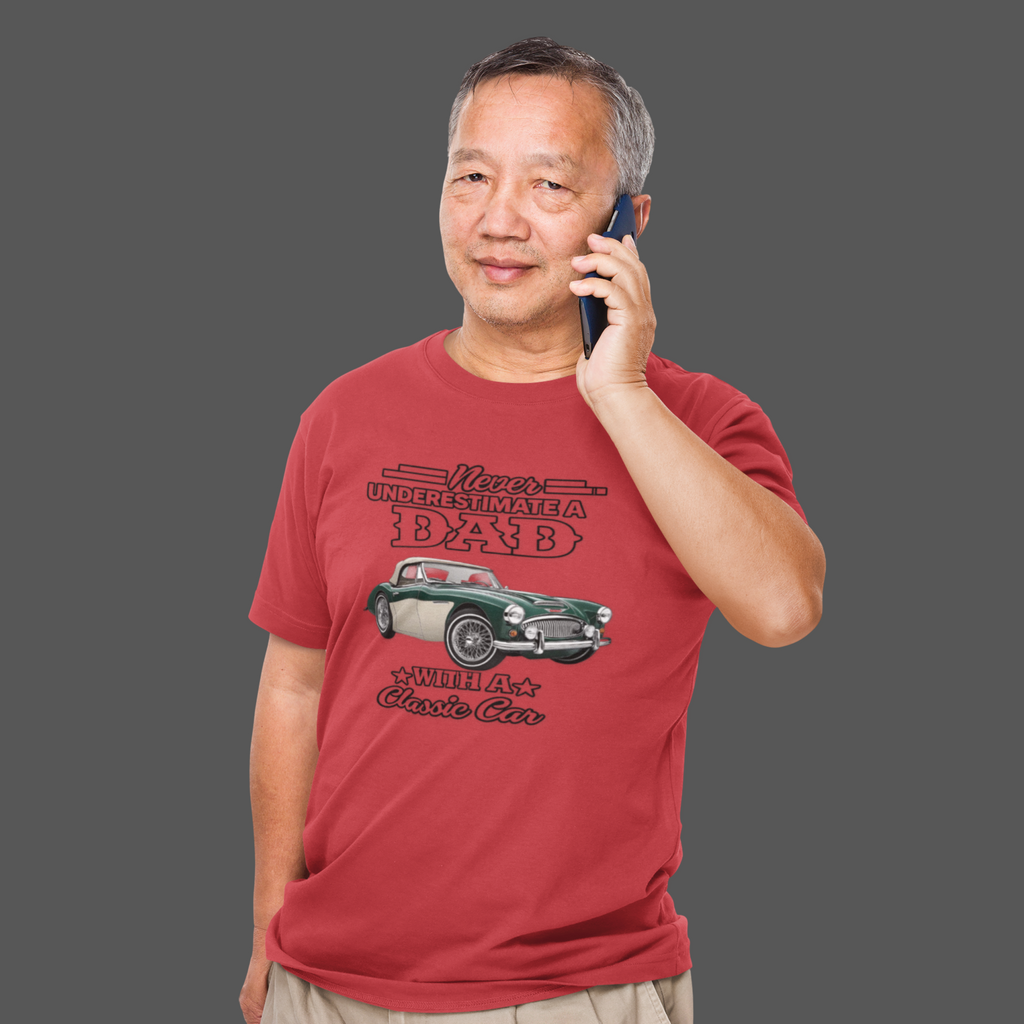 Never Underestimate a Dad With a Classic Car Tee