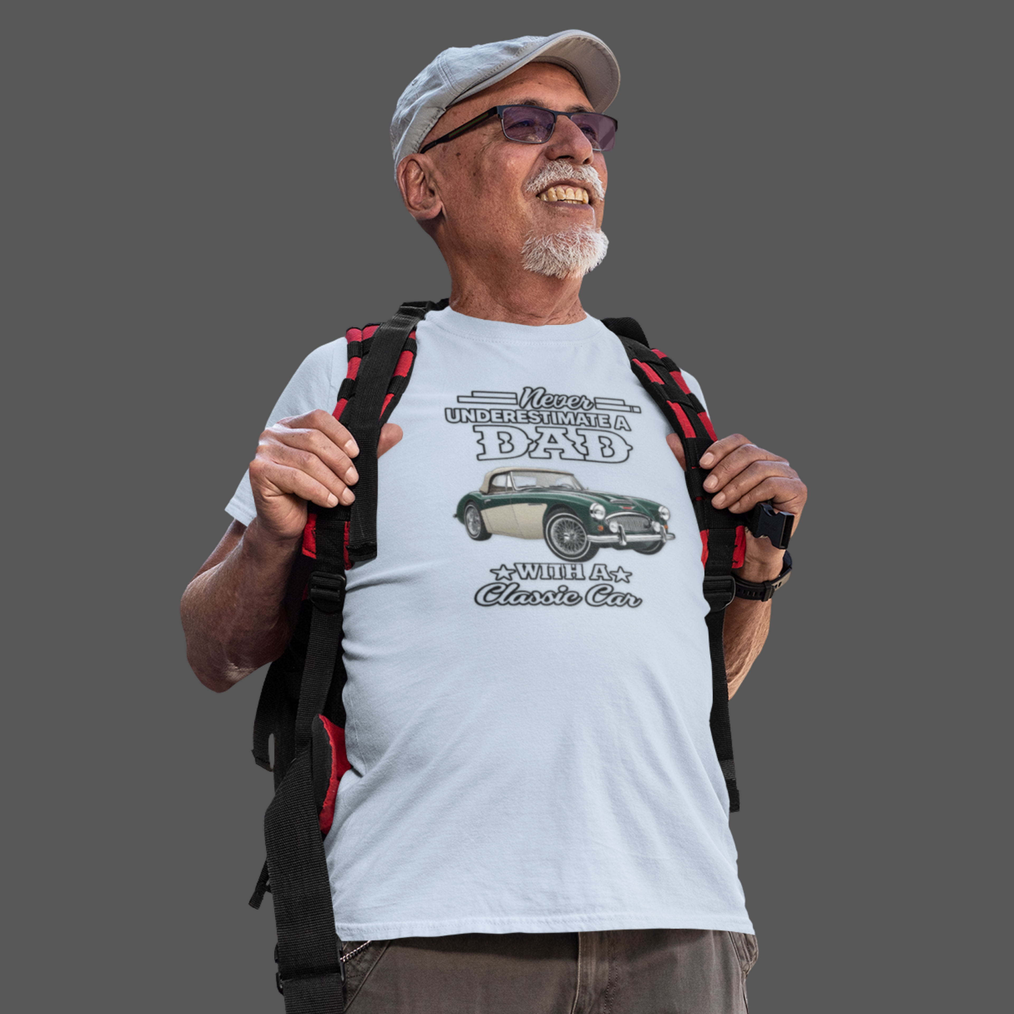 Never Underestimate a Dad With a Classic Car Tee