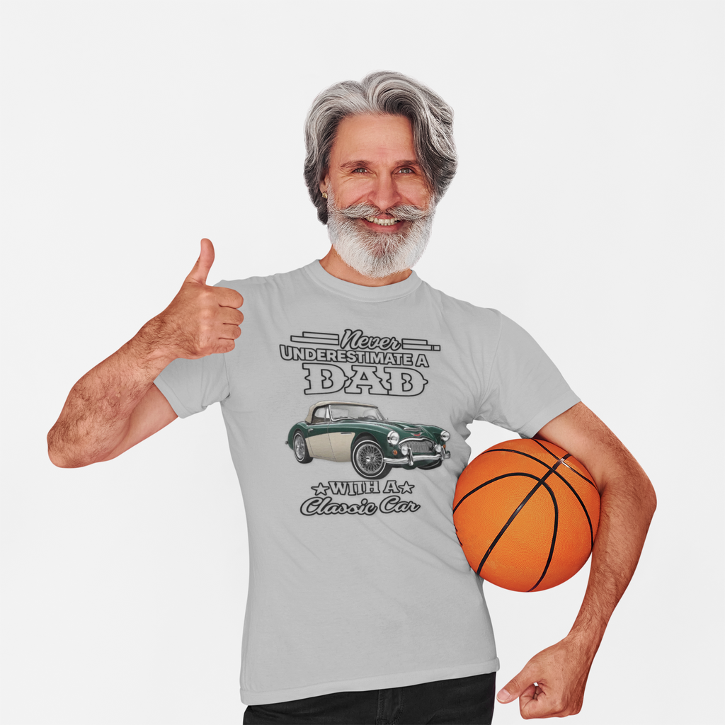 Classic Car Dad T-Shirt - Never Underestimate a Dad Tee