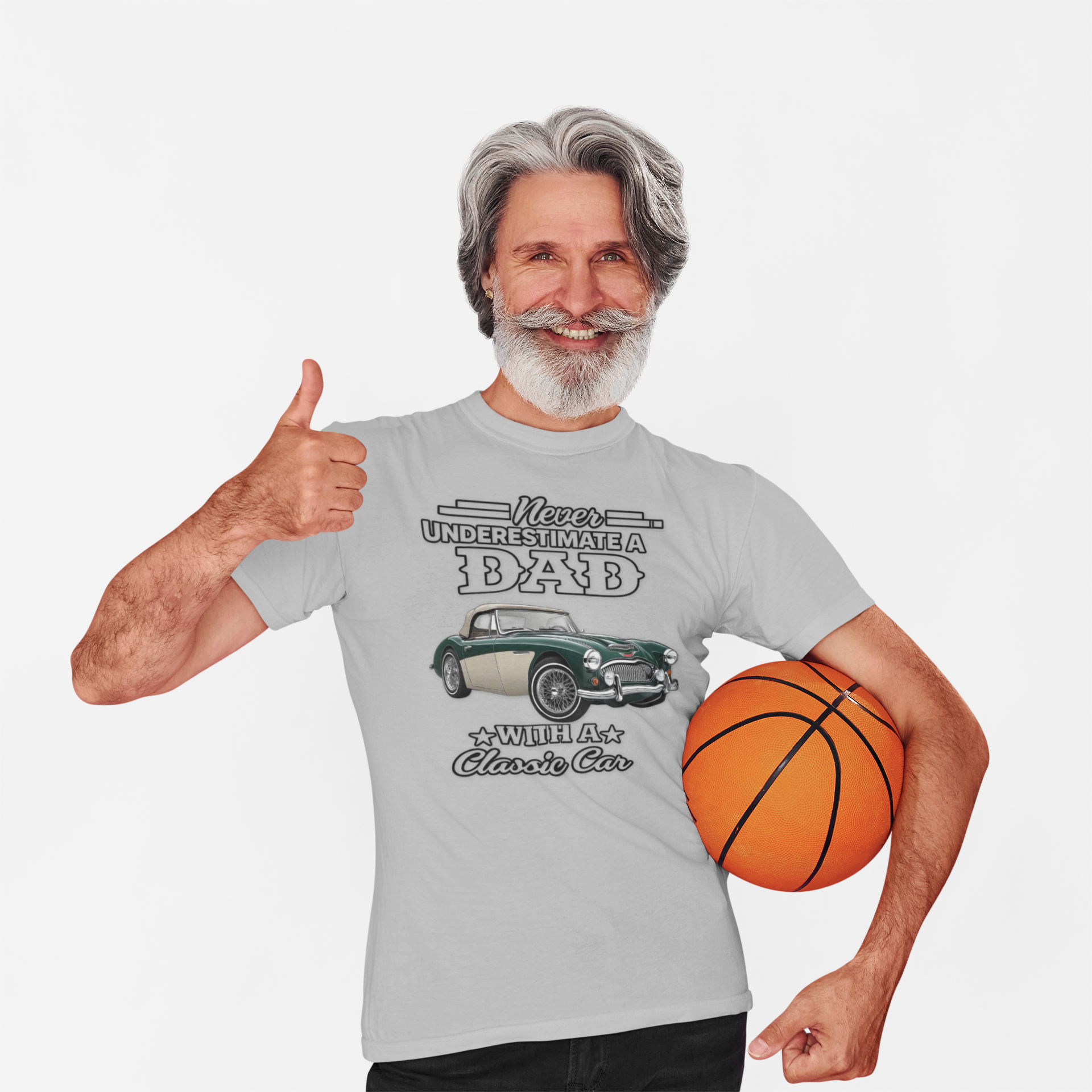 Never Underestimate a Dad With a Classic Car Tee