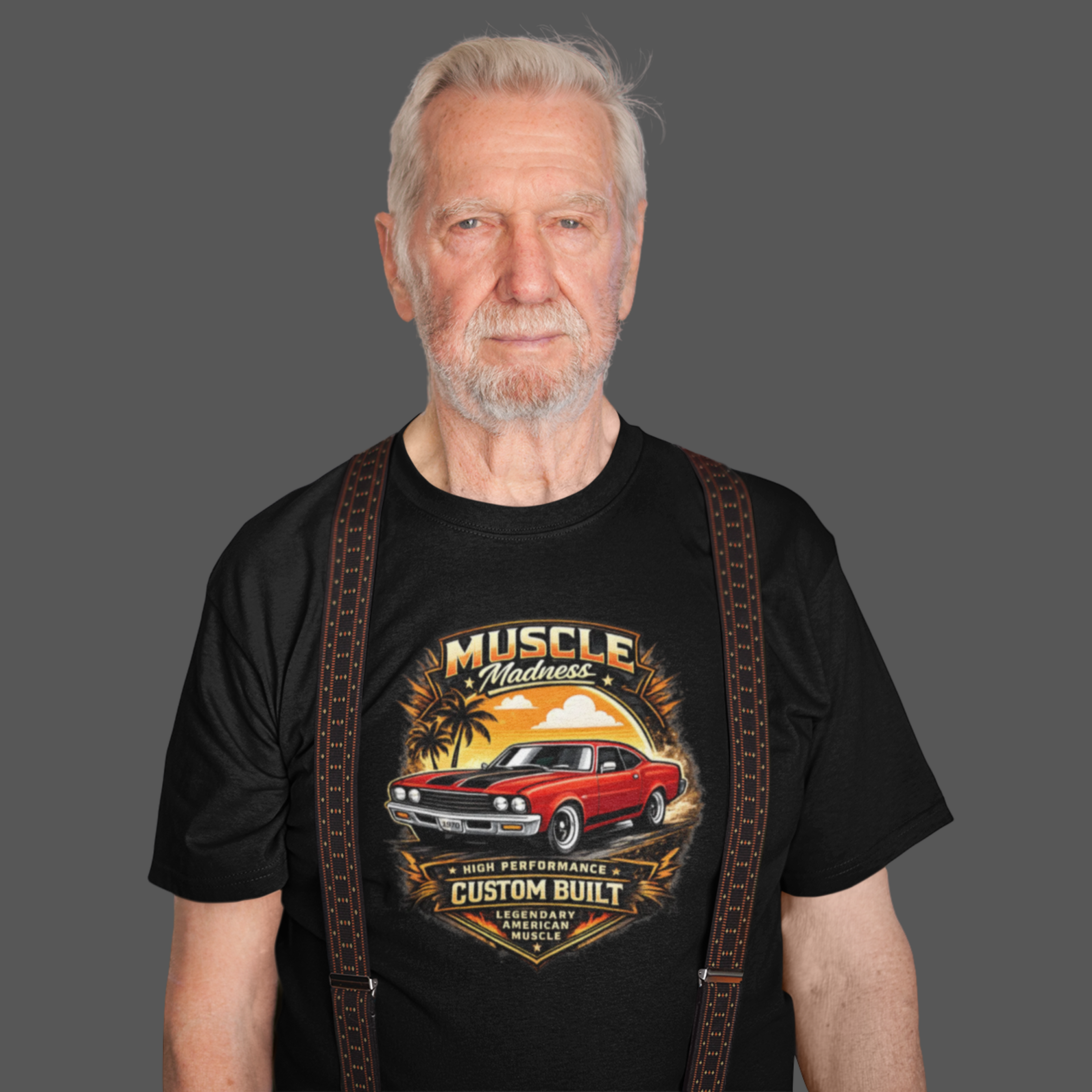 Muscle Madness Tee | Custom Built American Muscle Car T-Shirt