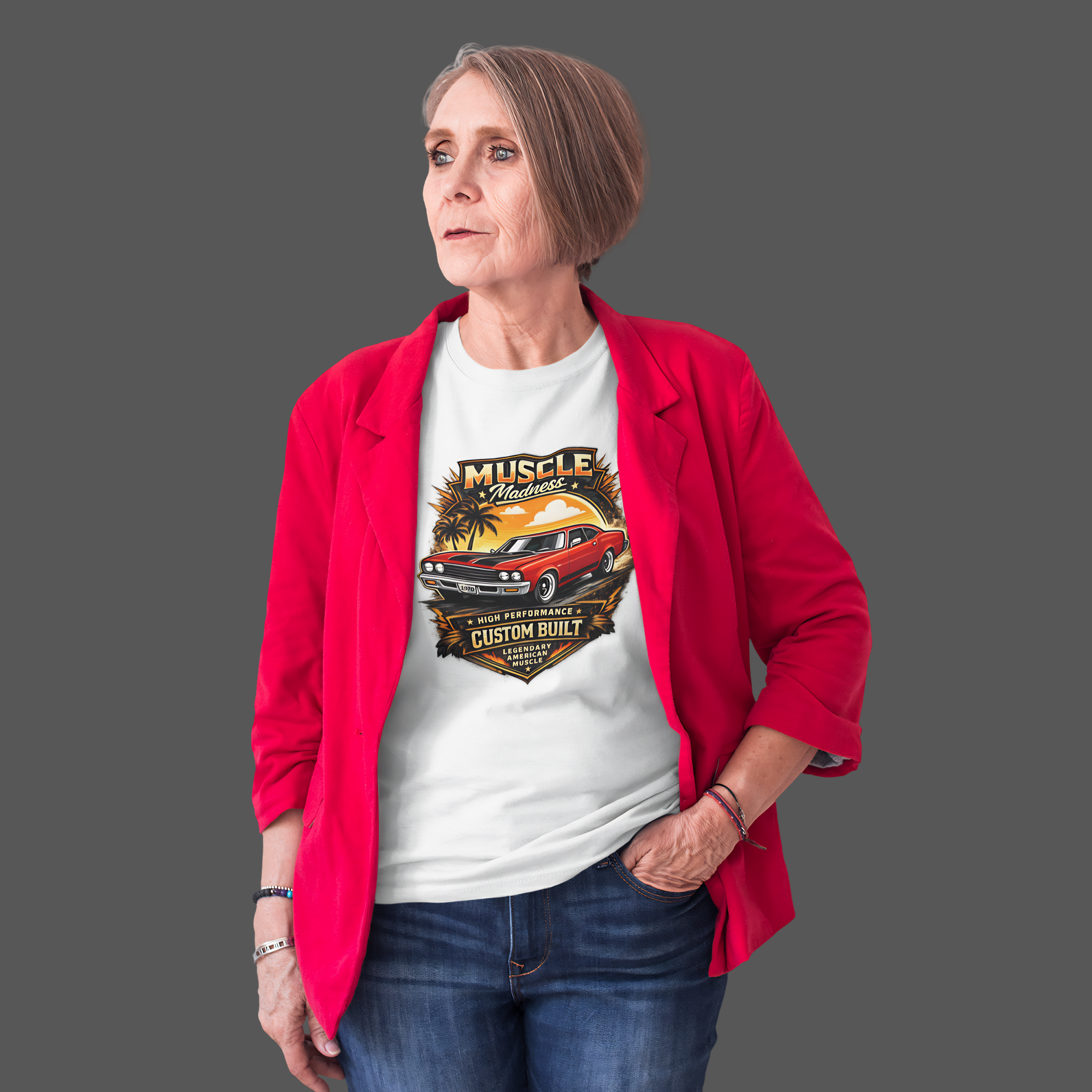 Muscle Madness Tee | Custom Built American Muscle Car T-Shirt