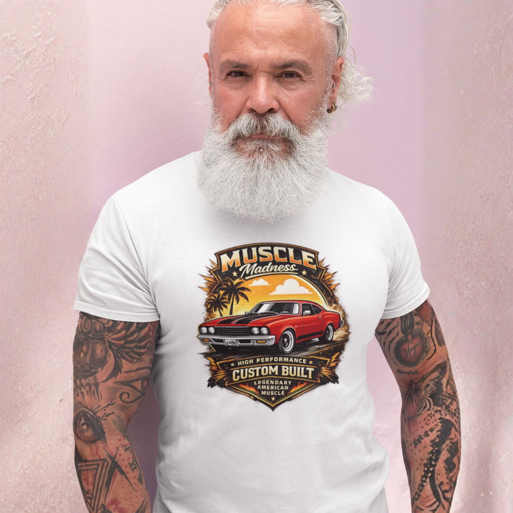Muscle Madness Tee | Custom Built American Muscle Car T-Shirt