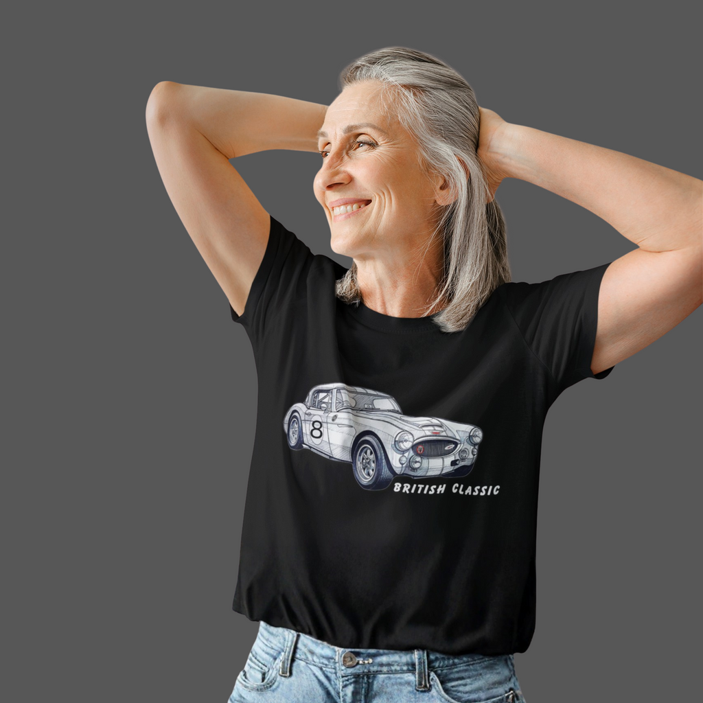 British Classic Roadster Tee | Vintage Racing Car Shirt