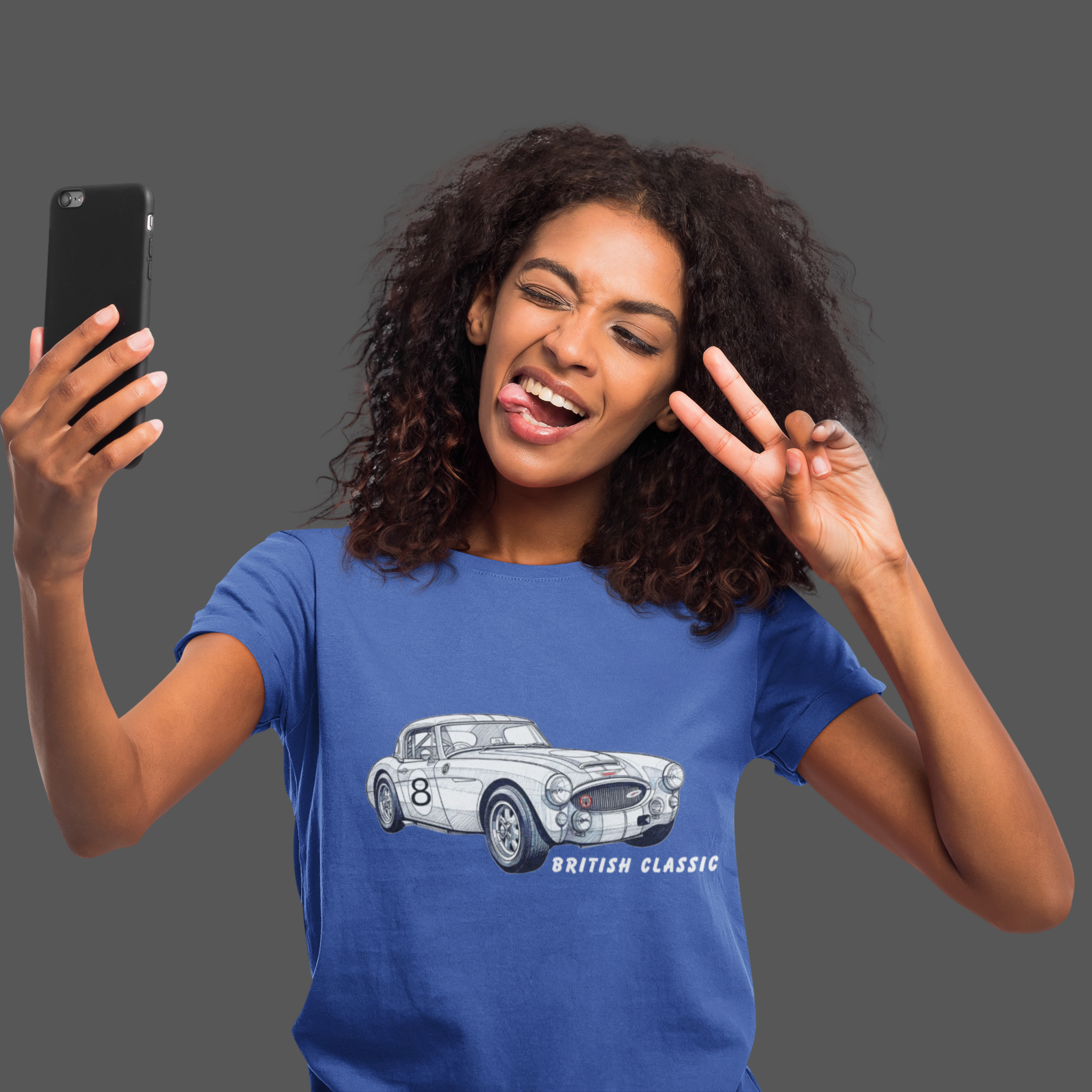 British Classic Roadster Tee | Vintage Racing Car Shirt