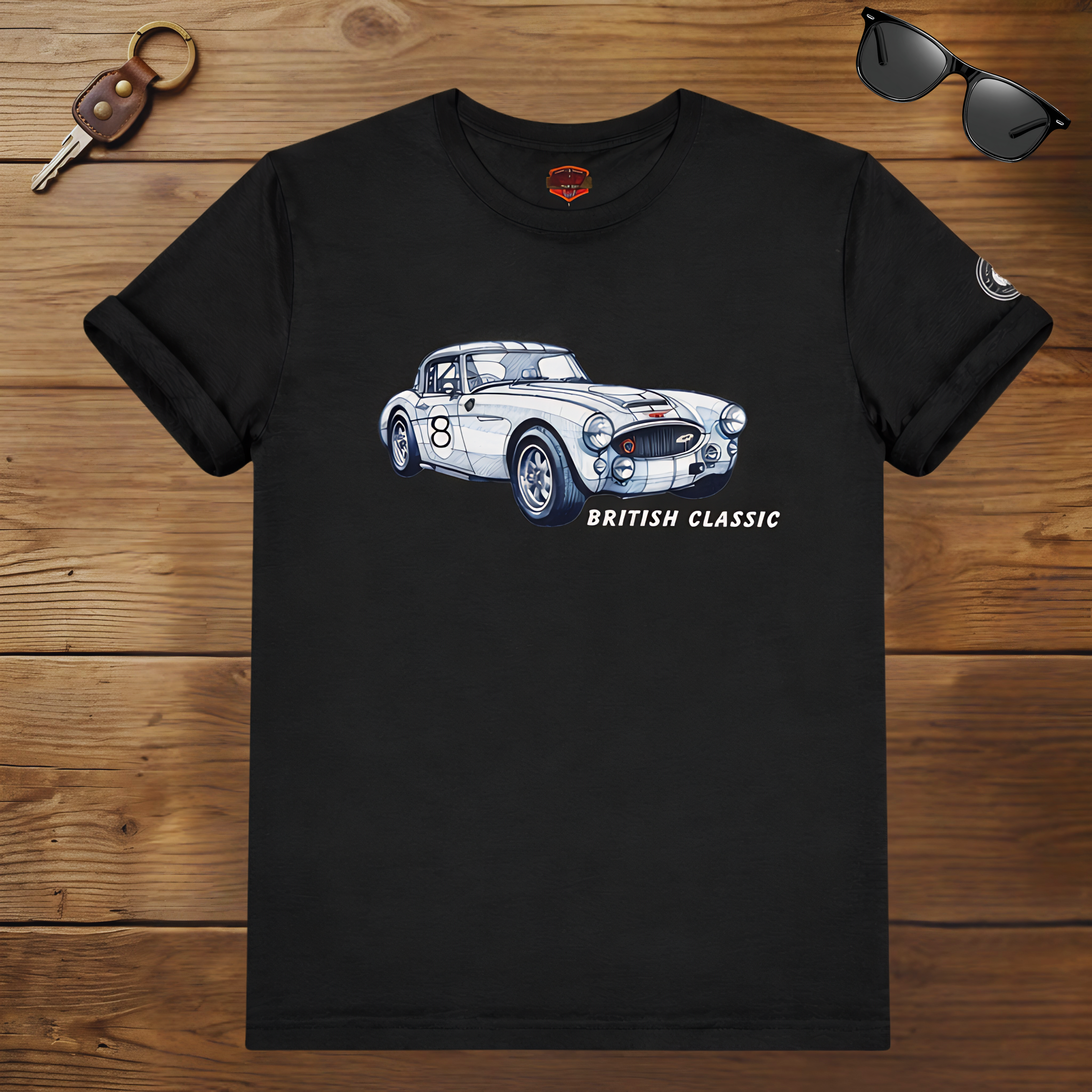 British Classic Car T-Shirt - Vintage Motoring Style Tee