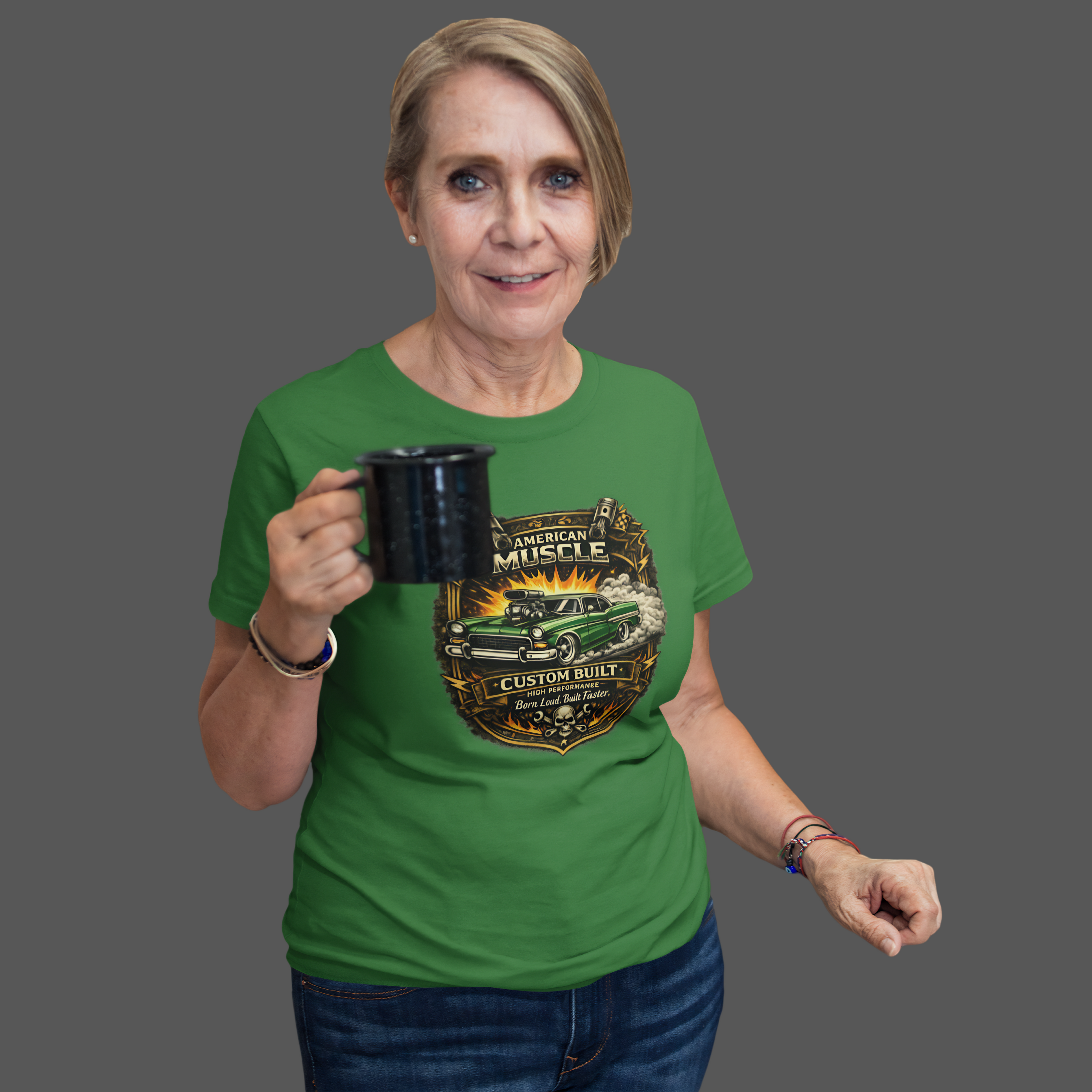 American Muscle Custom Built Tee | Retro Hot Rod Shirt