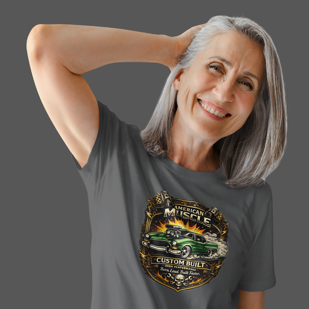 American Muscle Custom Built Tee | Retro Hot Rod Shirt