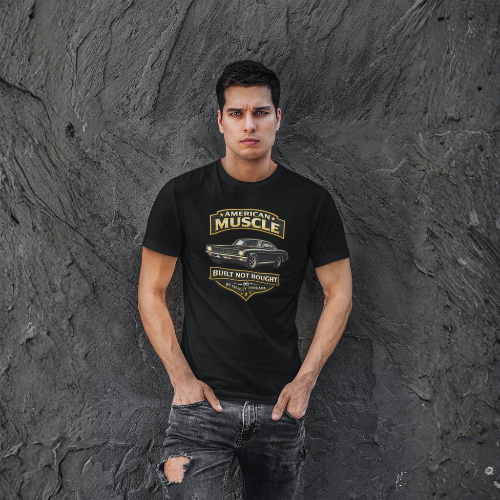Built Not Bought American Muscle Tee | Classic Car T-Shirt