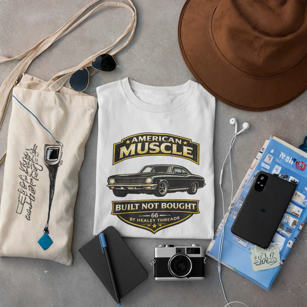 Built Not Bought American Muscle Tee | Classic Car T-Shirt