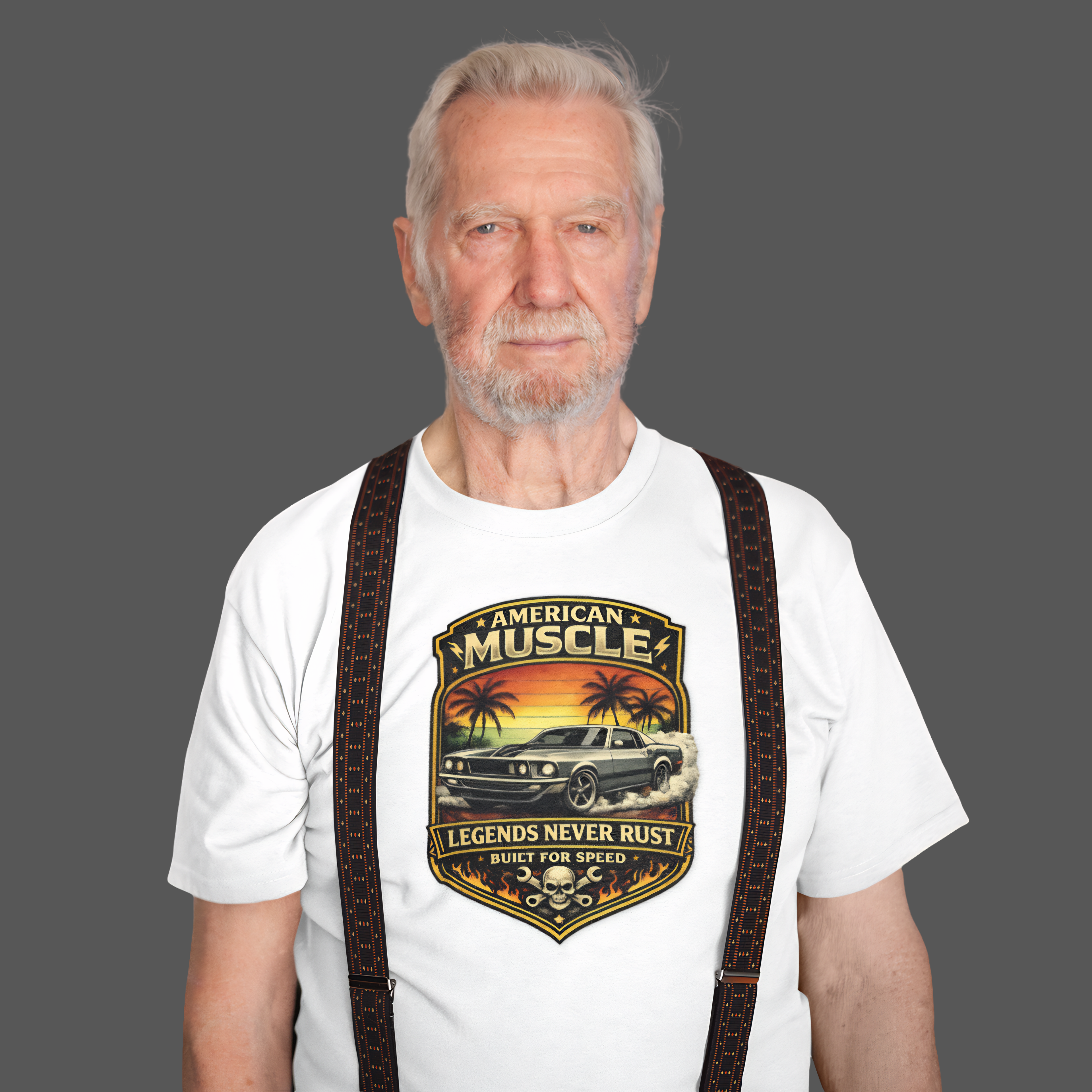 Legends Never Rust American Muscle Tee | Classic Car Shirt