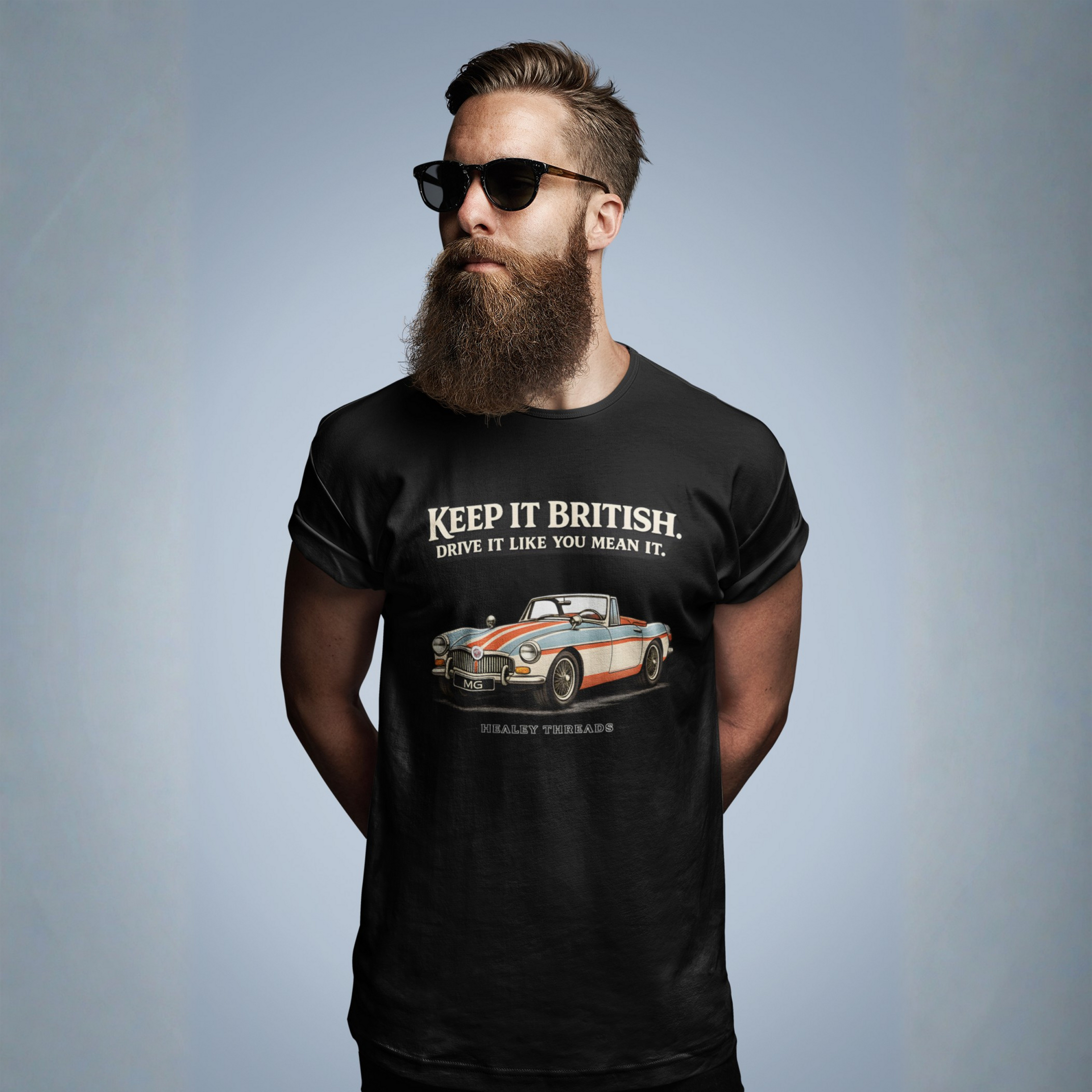 Keep It British Roadster Tee | Vintage Sports Car Shirt