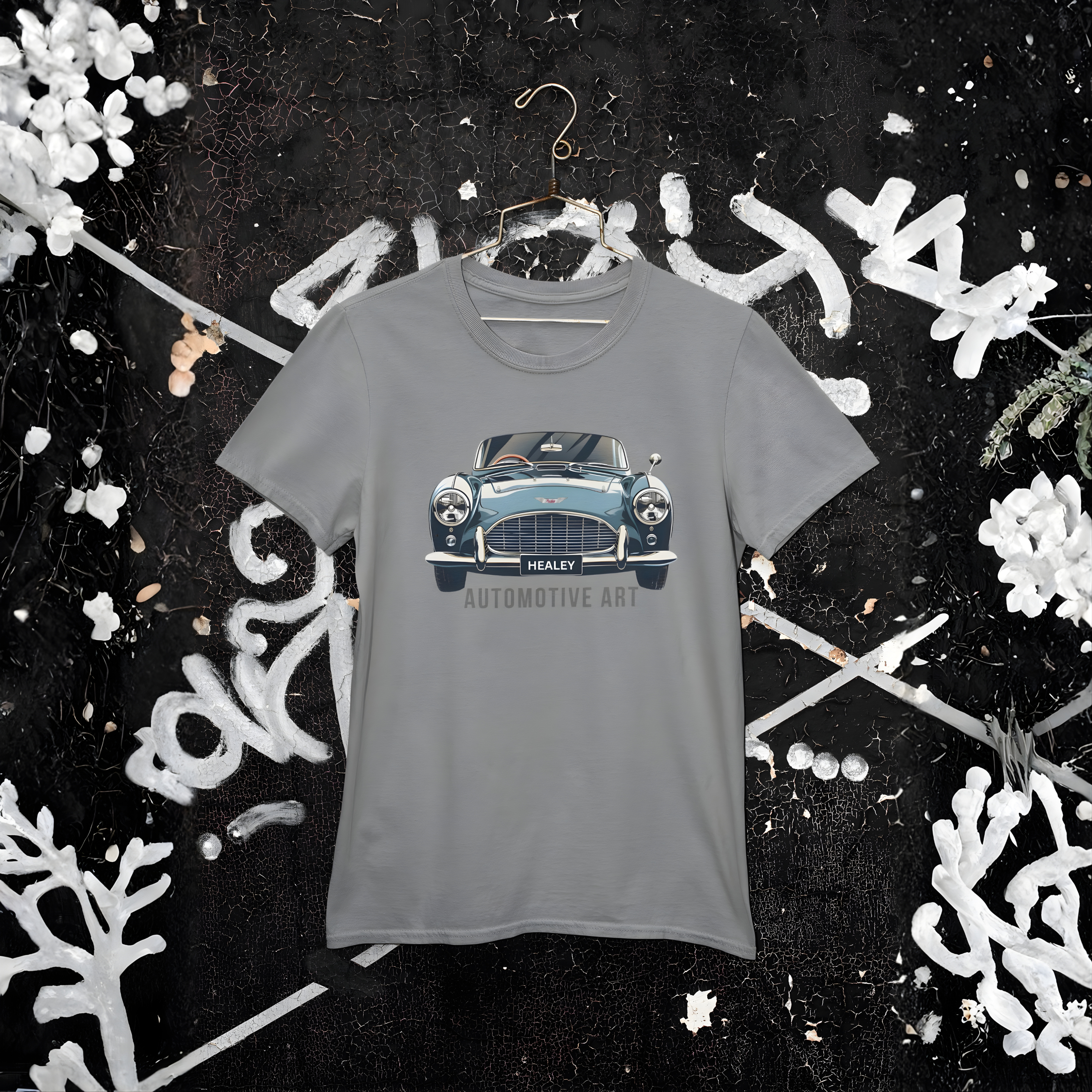 Classic Healey Car T-Shirt - Automotive Art Vintage Roadster Tee