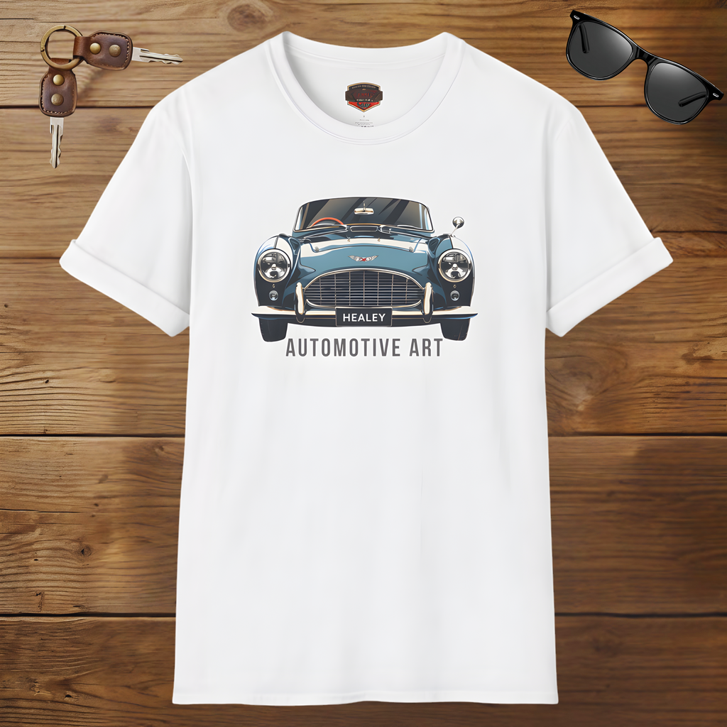 Classic Healey Car T-Shirt - Automotive Art Vintage Roadster Tee