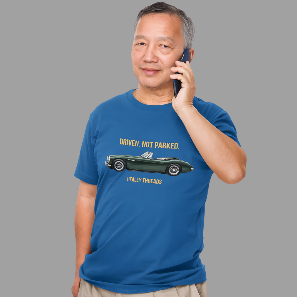 Classic Car Lover Gift Shirt - Driven Not Parked Healey Tee