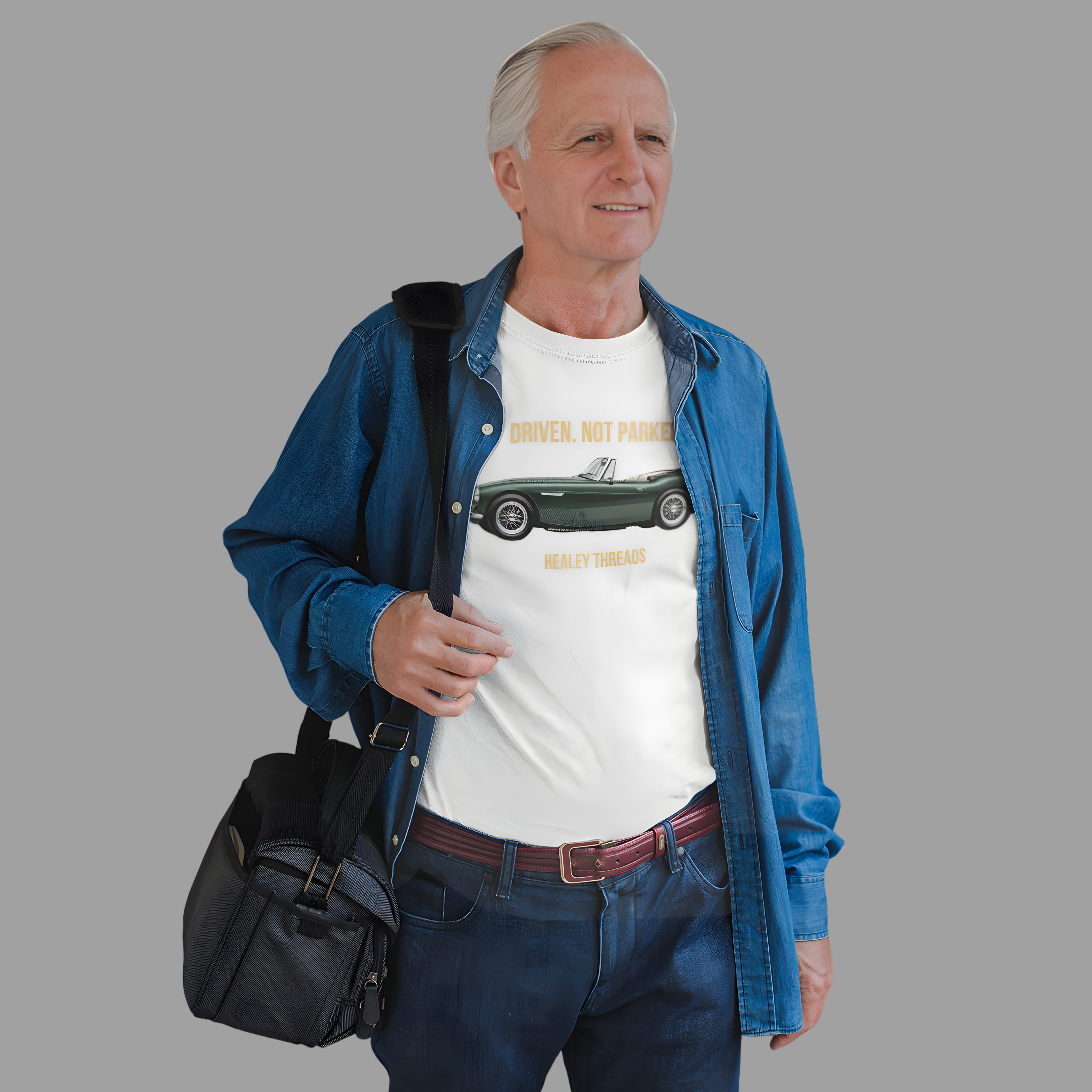 Classic Car Lover Gift Shirt - Driven Not Parked Healey Tee
