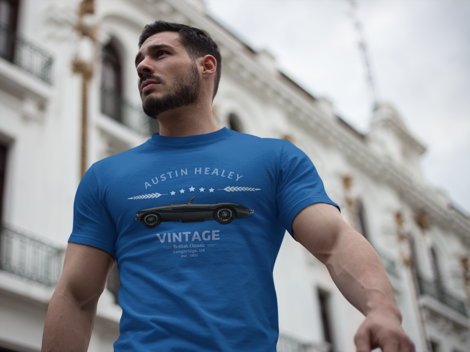 Vintage British Roadster Classic Sports Car Tee