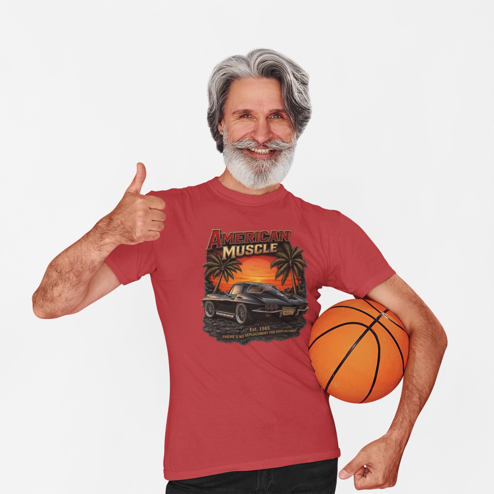 American Muscle T‑Shirt | Vintage Sunset Classic Car Tee