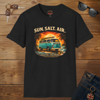Sun, Salt, Air Beach Van T-Shirt — Retro Surf Camper Graphic Tee