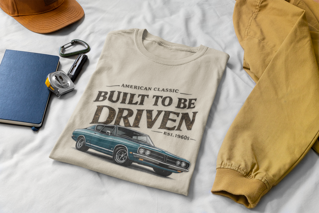 American Classic Muscle Car T-Shirt - Built to Be Driven Tee